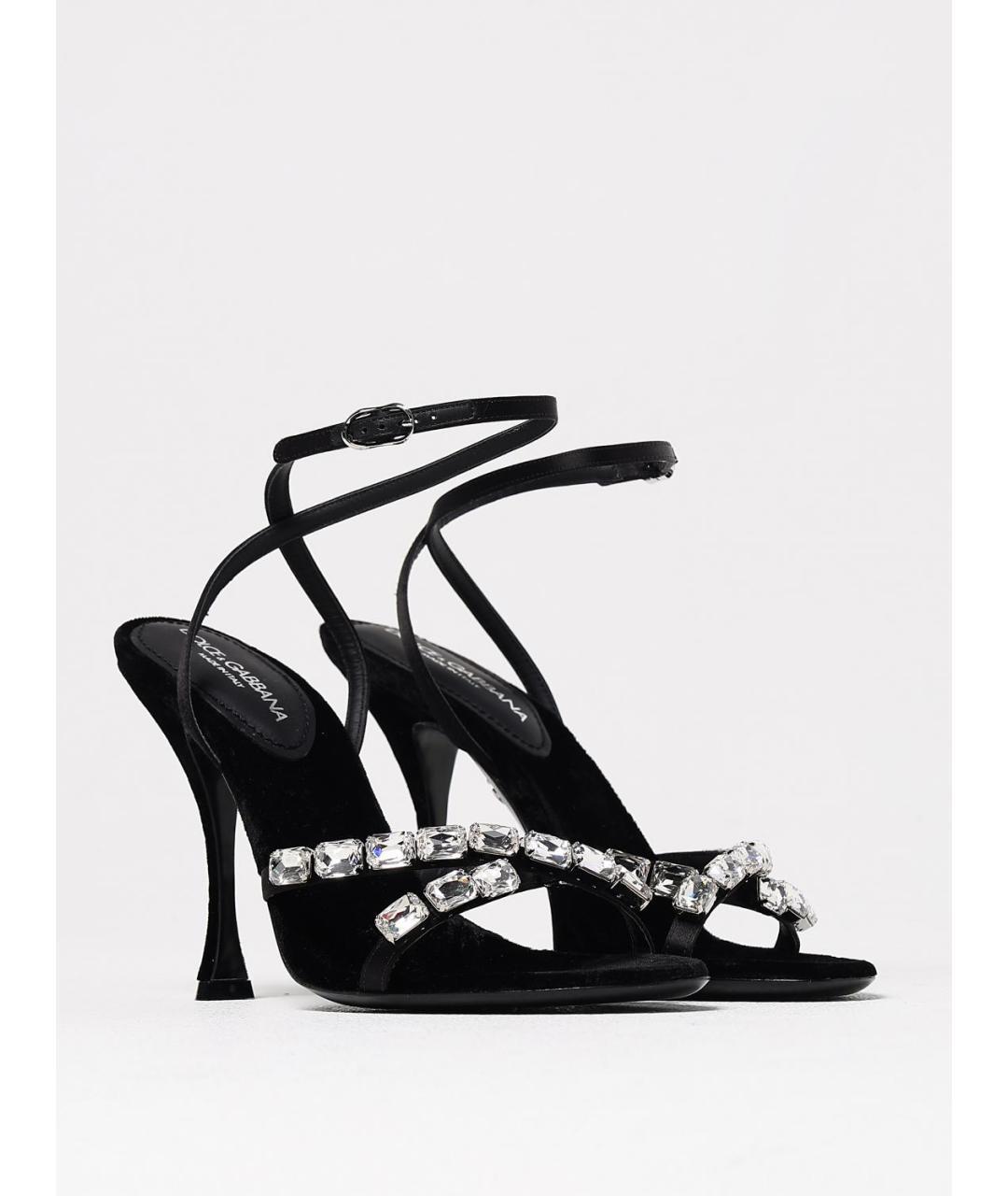 DOLCE&GABBANA Черные сандалии, фото 2