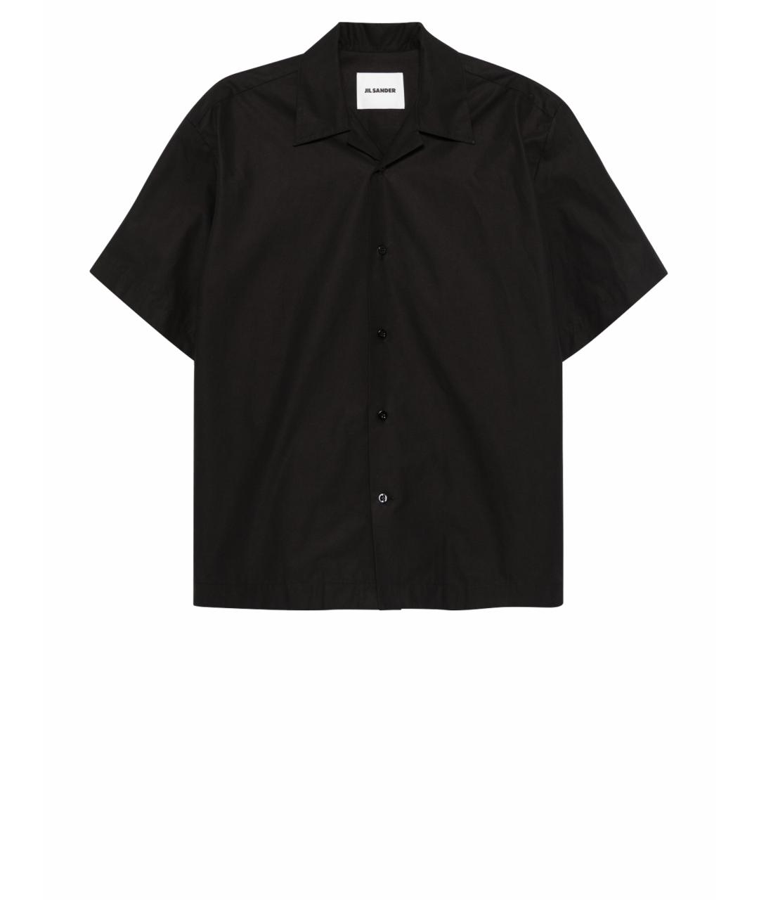 JIL SANDER Черная хлопковая кэжуал рубашка, фото 1