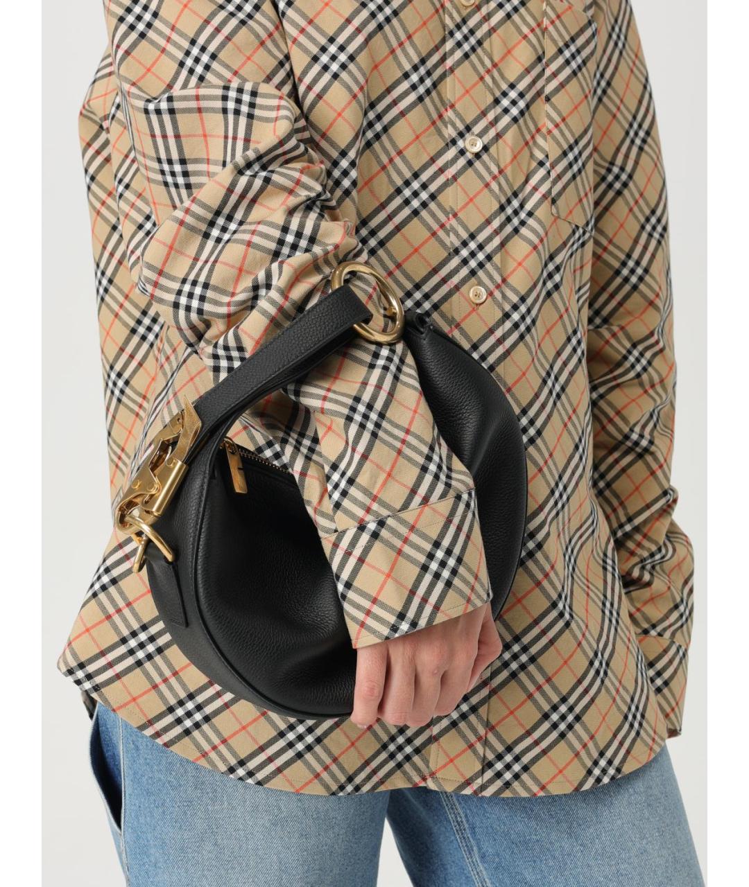 BURBERRY Черная сумка с короткими ручками, фото 2