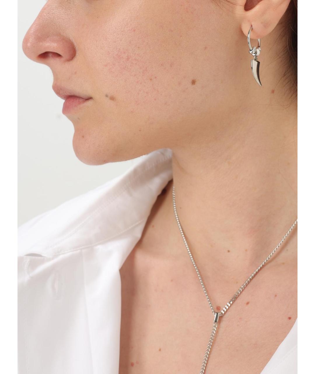 ALEXANDER MCQUEEN Серебряные металлические серьги, фото 2