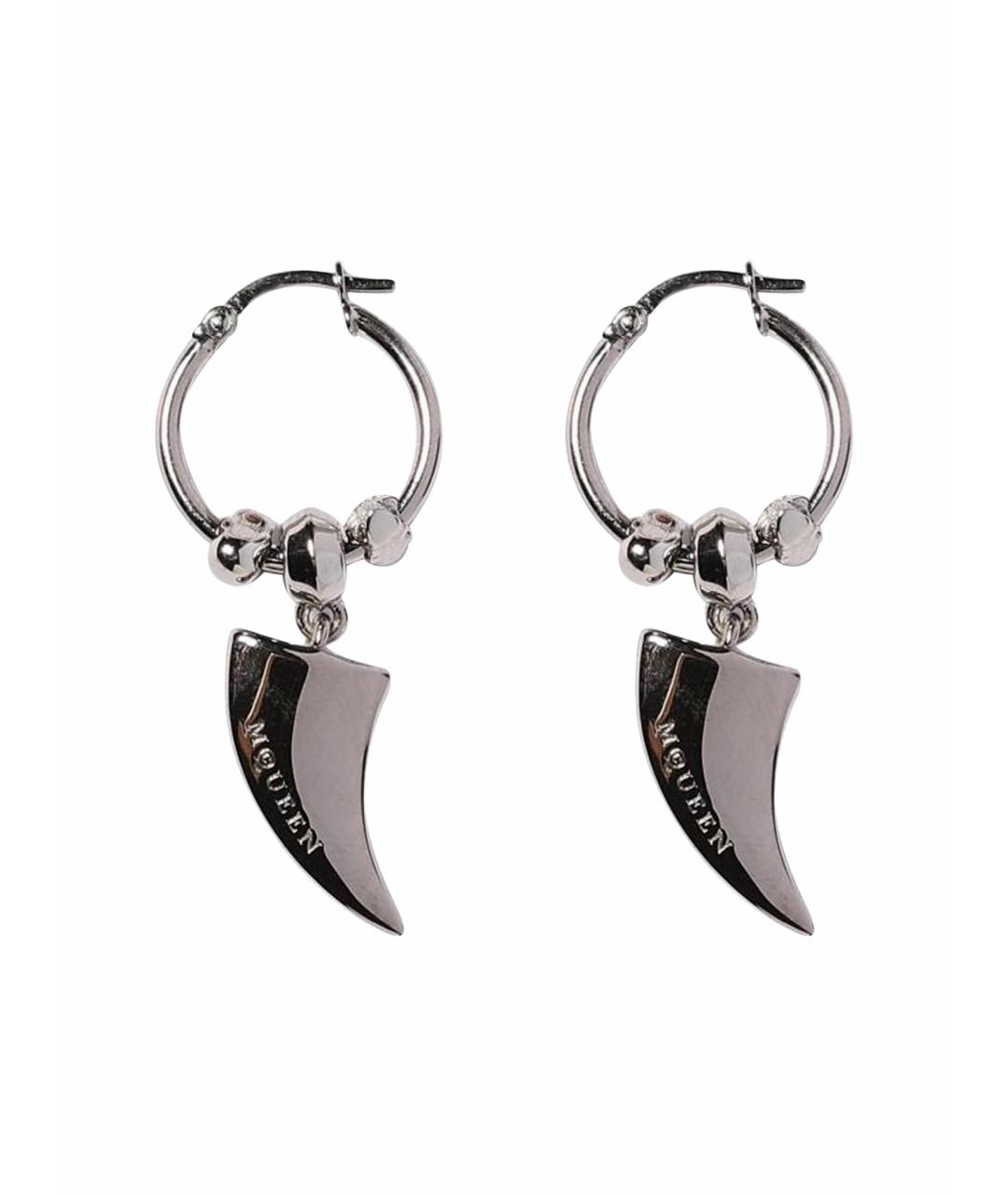 ALEXANDER MCQUEEN Серебряные металлические серьги, фото 1