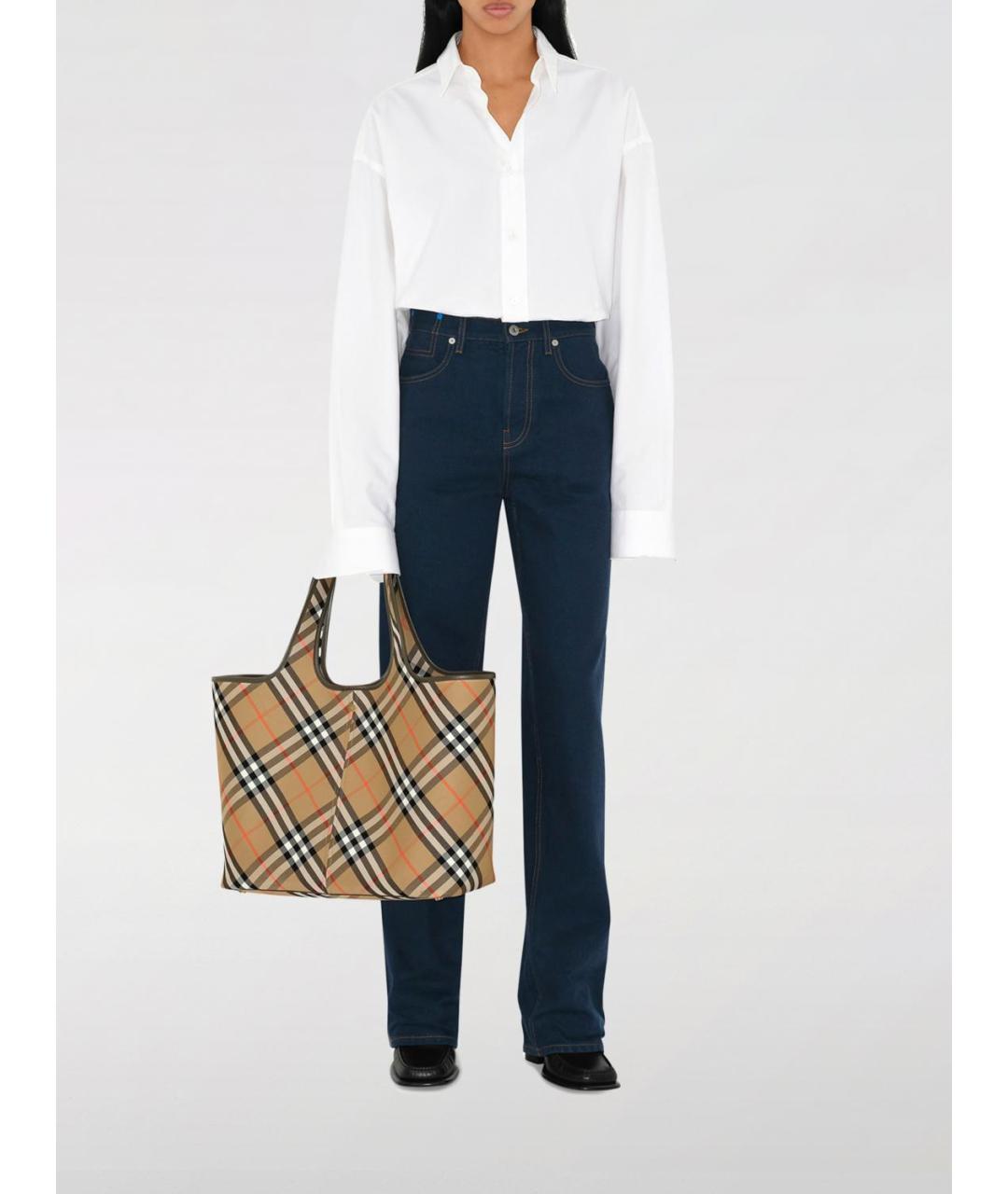 BURBERRY Бежевая сумка тоут, фото 2