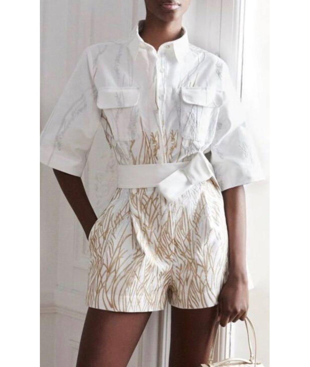 ELIE SAAB Белый хлопковый комбинезон, фото 6