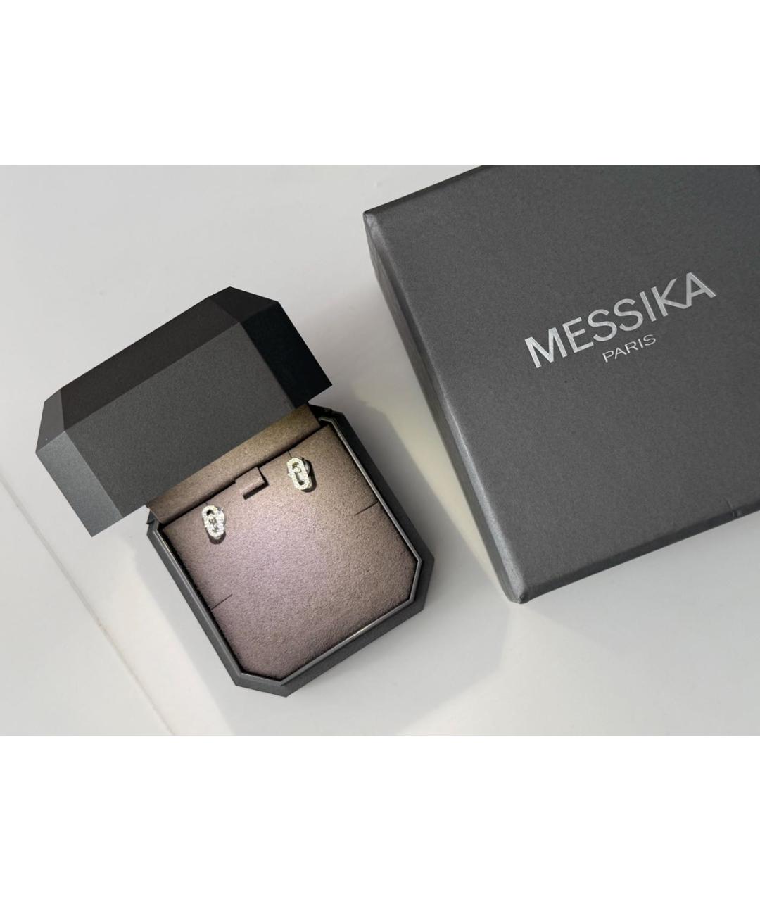 MESSIKA Серебряные серьги из белого золота, фото 2