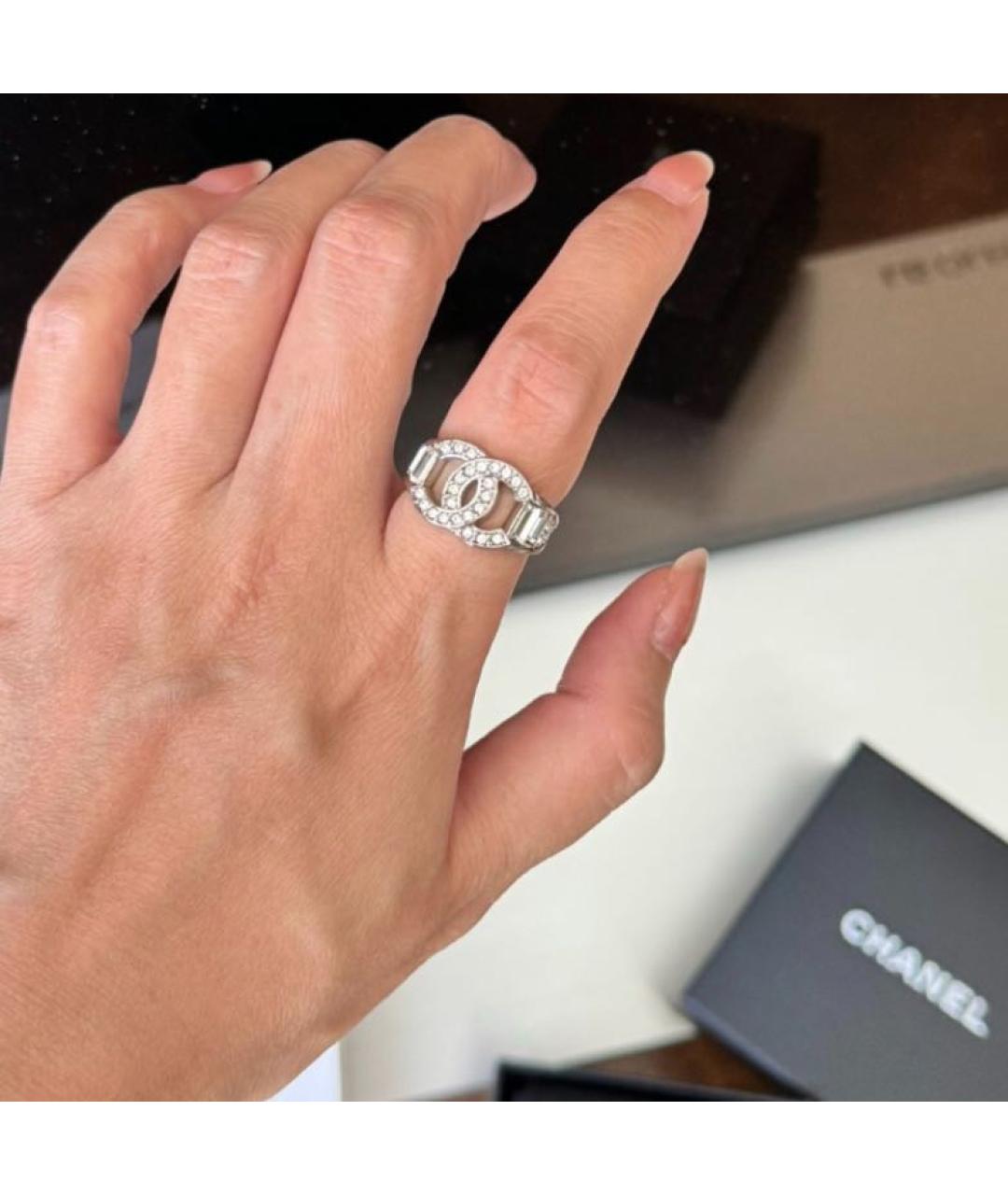 CHANEL Серебряное металлическое кольцо, фото 4