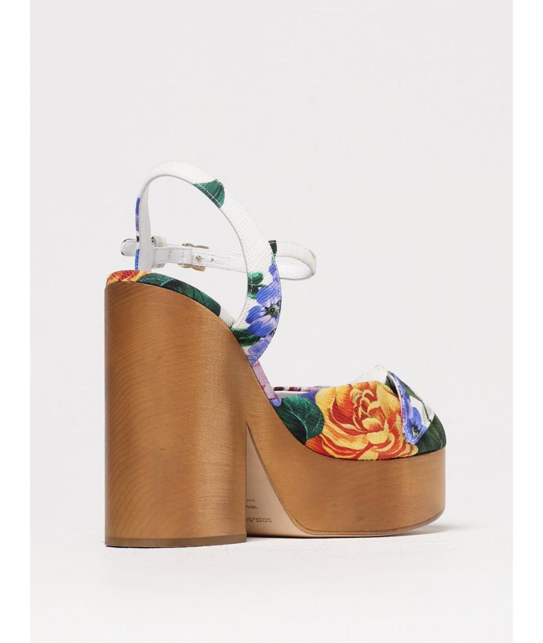 DOLCE&GABBANA Мульти босоножки, фото 3