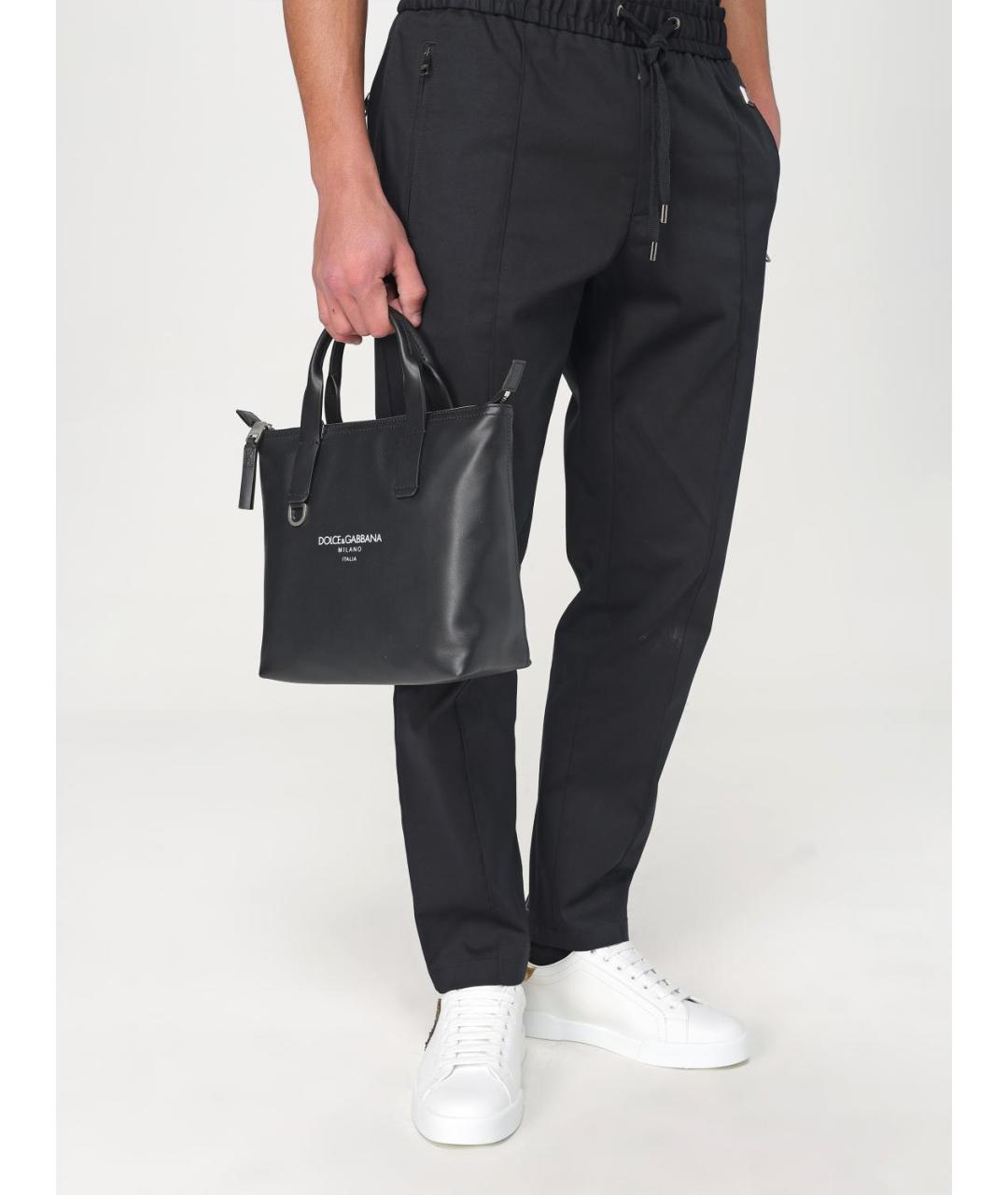 DOLCE&GABBANA Черная сумка тоут, фото 2