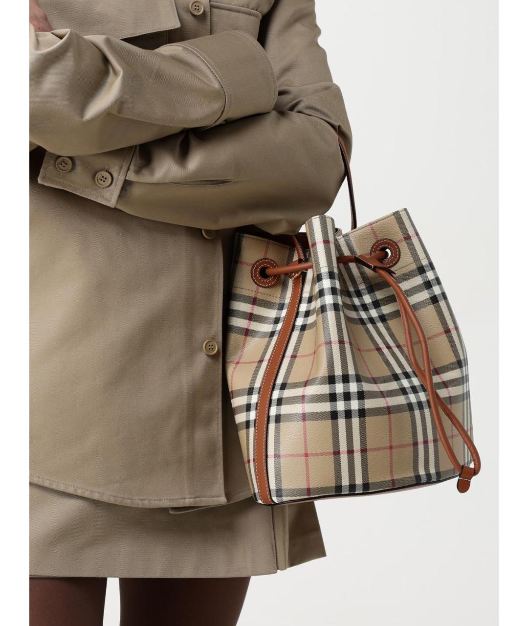 BURBERRY Бежевая сумка тоут, фото 2