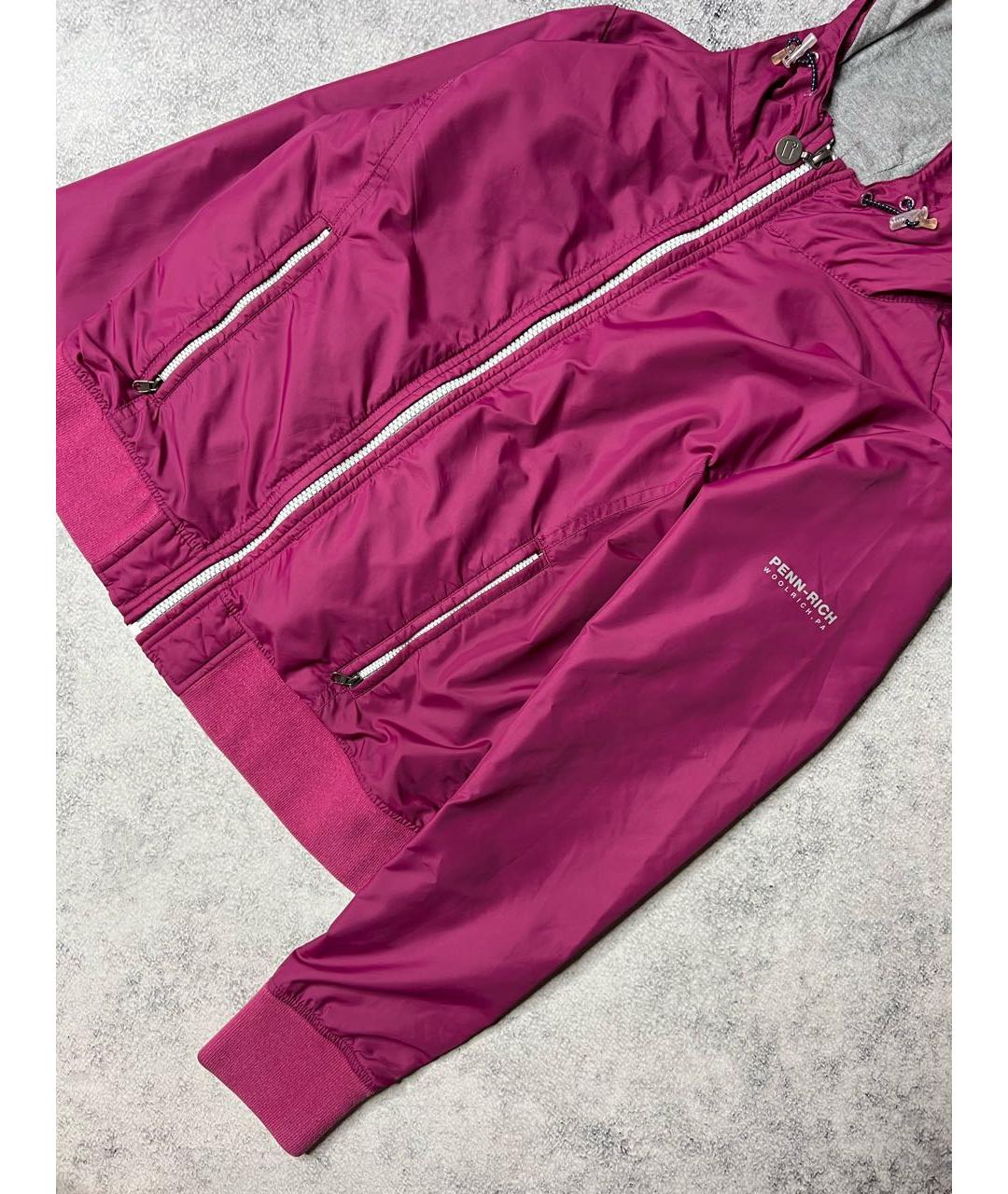 WOOLRICH Розовая полиэстеровая куртка, фото 3