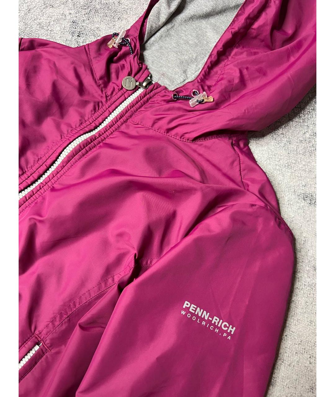 WOOLRICH Розовая полиэстеровая куртка, фото 4