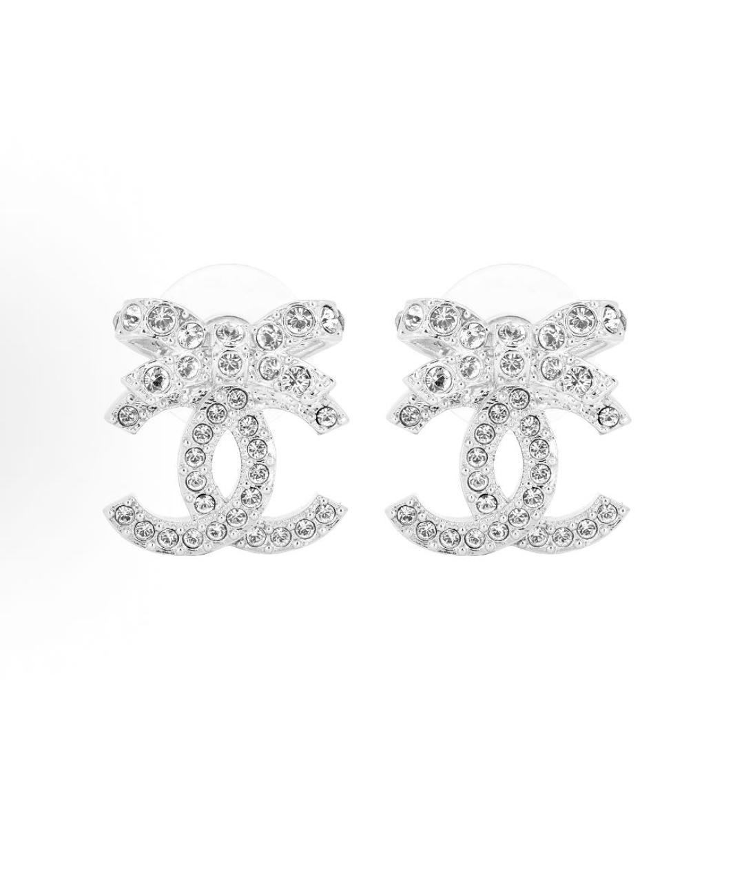 CHANEL Серебряные металлические серьги, фото 7