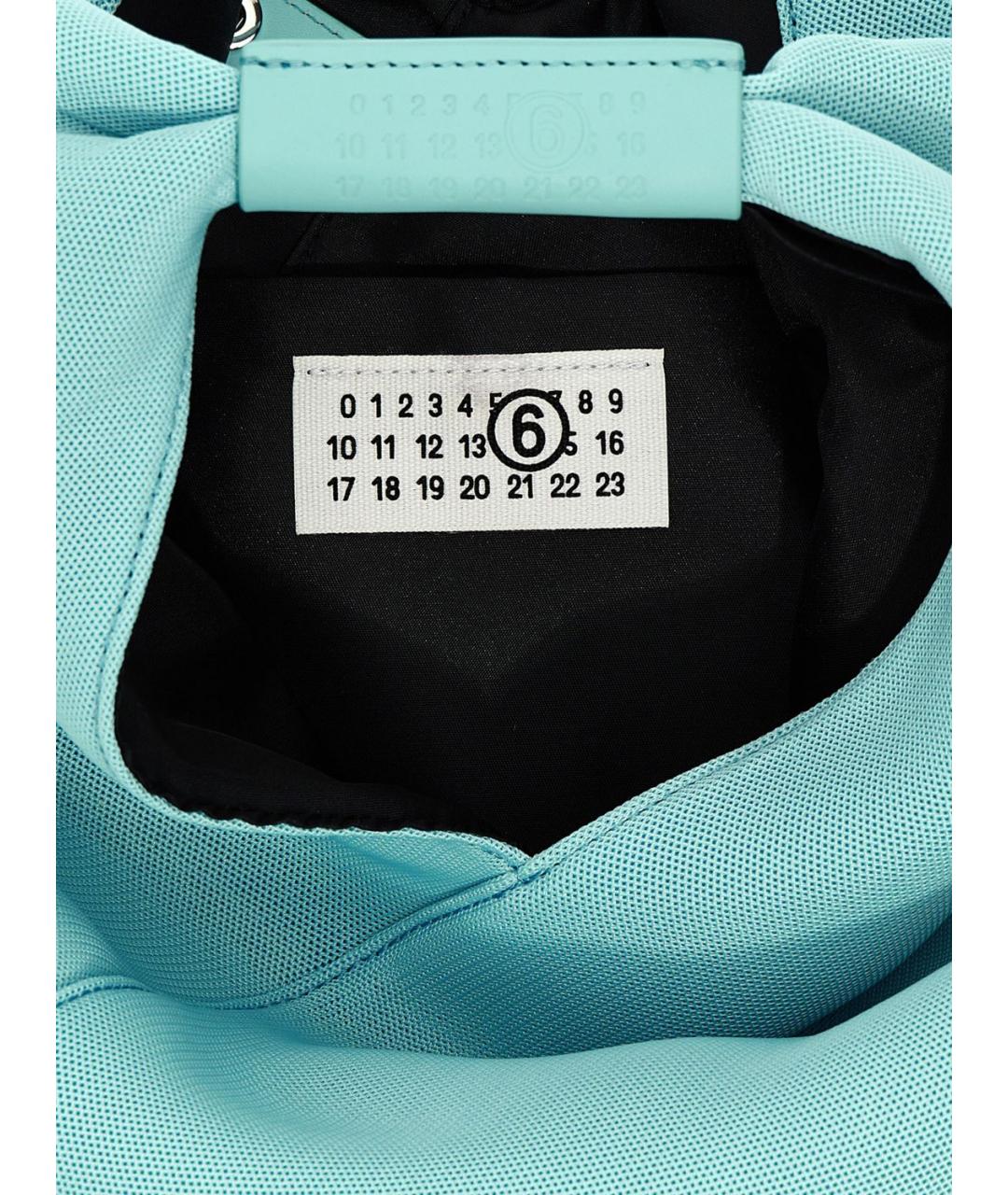 MM6 MAISON MARGIELA Бирюзовая сумка тоут, фото 4