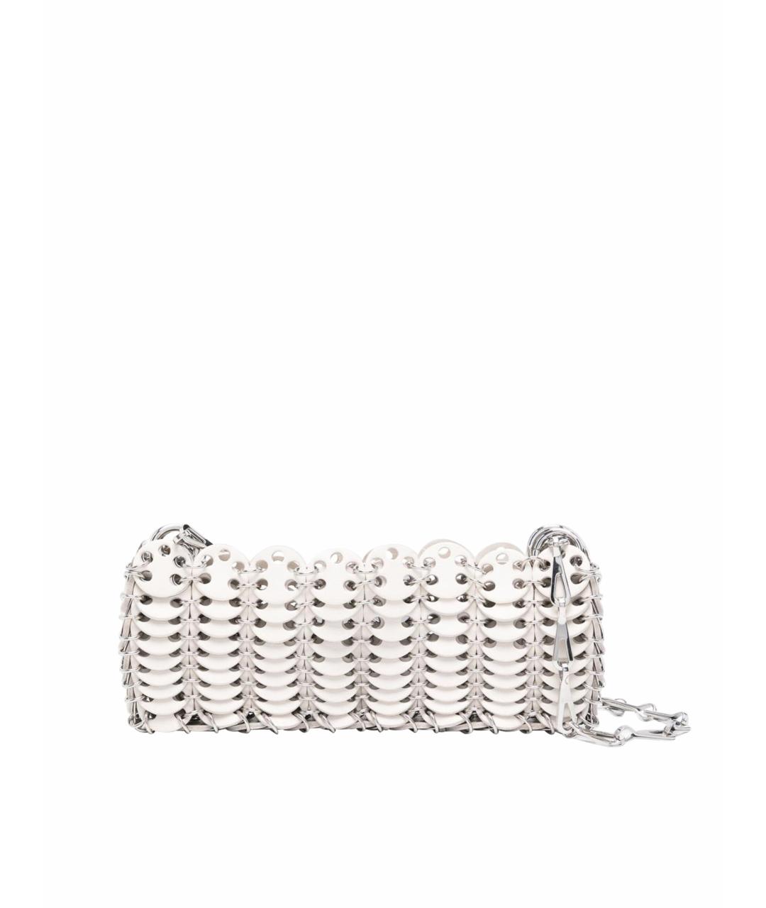 PACO RABANNE Бежевая кожаная сумка через плечо, фото 1
