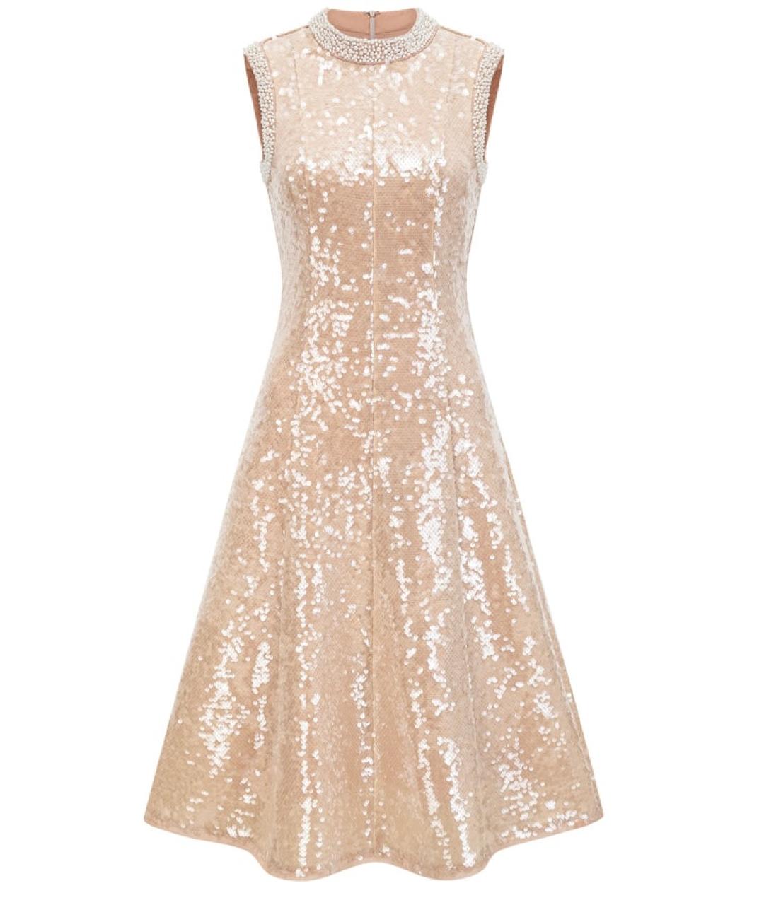 SELF-PORTRAIT Бежевое коктейльное платье, фото 1