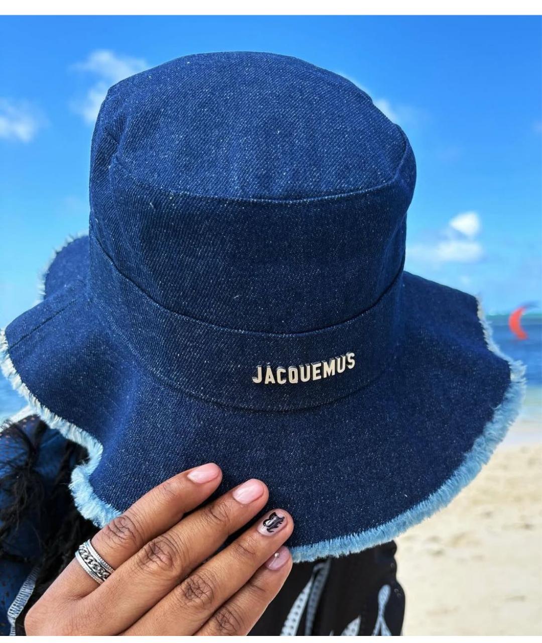 JACQUEMUS Темно-синяя панама, фото 5
