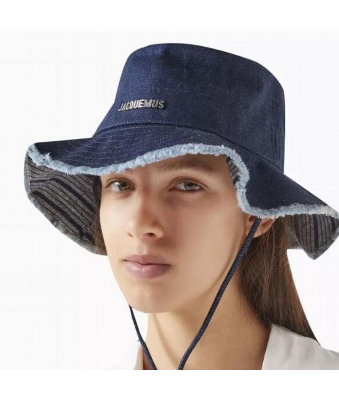 JACQUEMUS Темно-синяя панама, фото 2