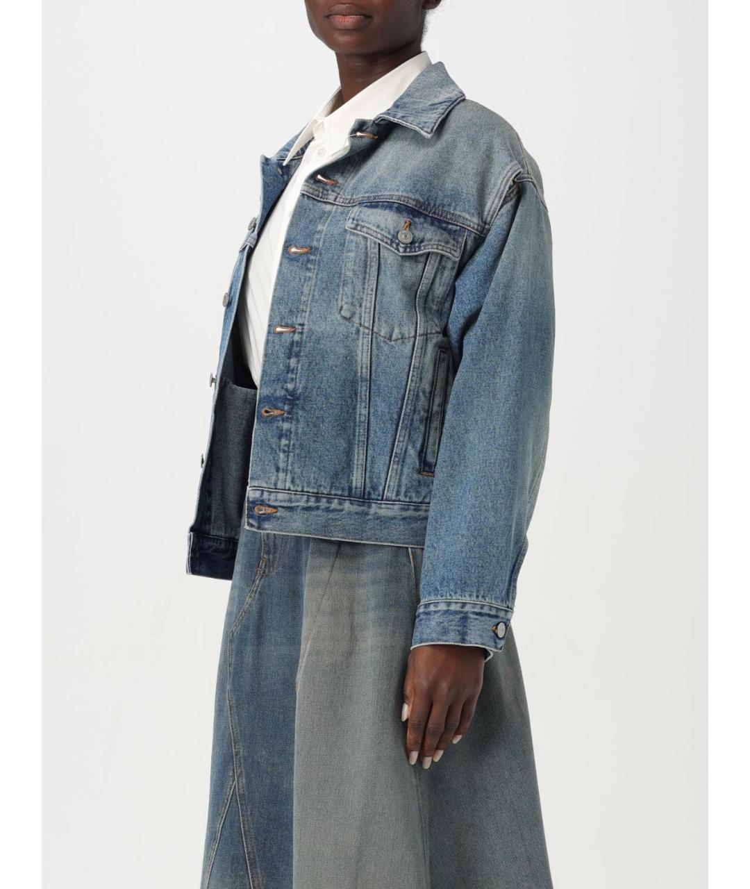 MM6 MAISON MARGIELA Синяя хлопковая куртка, фото 5