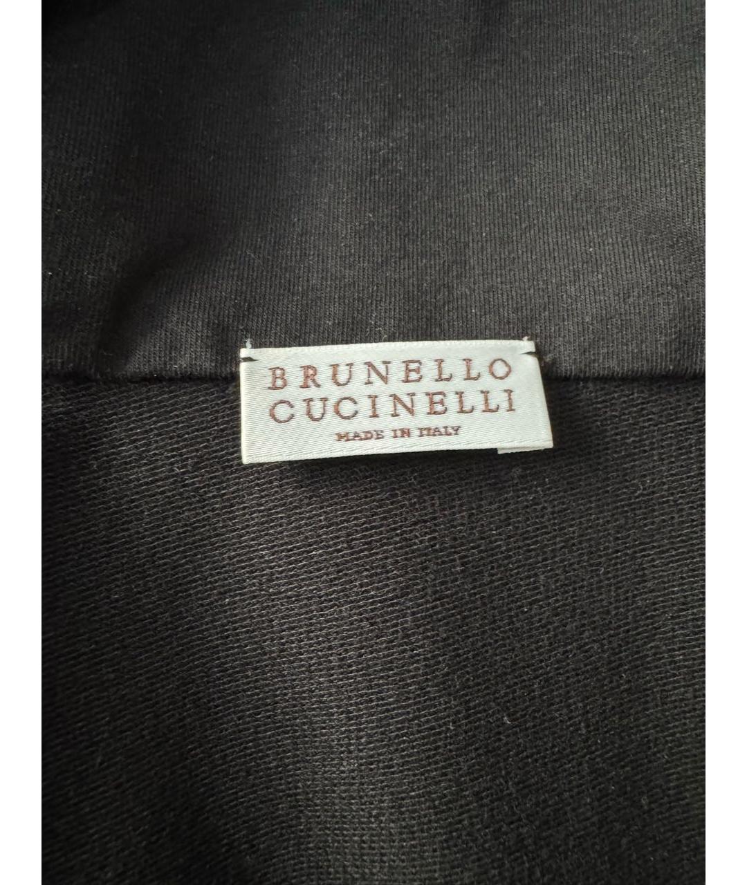 BRUNELLO CUCINELLI Черный хлопковый костюм с брюками, фото 3