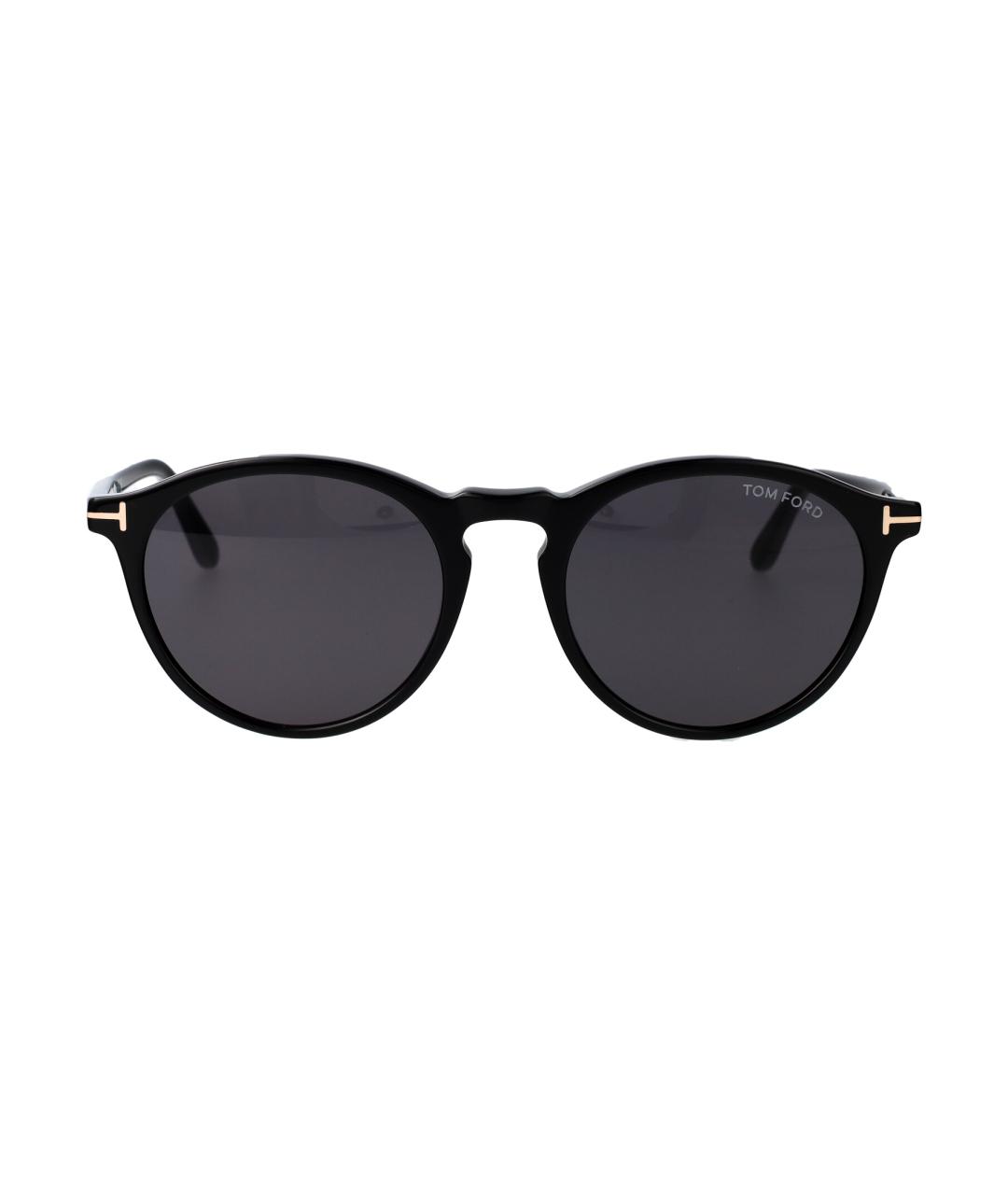 TOM FORD Черные пластиковые солнцезащитные очки, фото 1