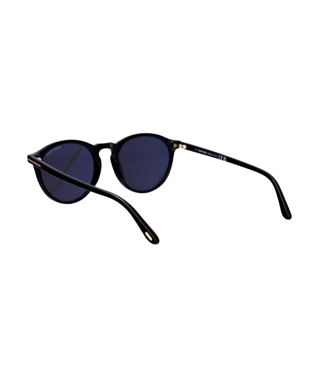 TOM FORD Черные пластиковые солнцезащитные очки, фото 4