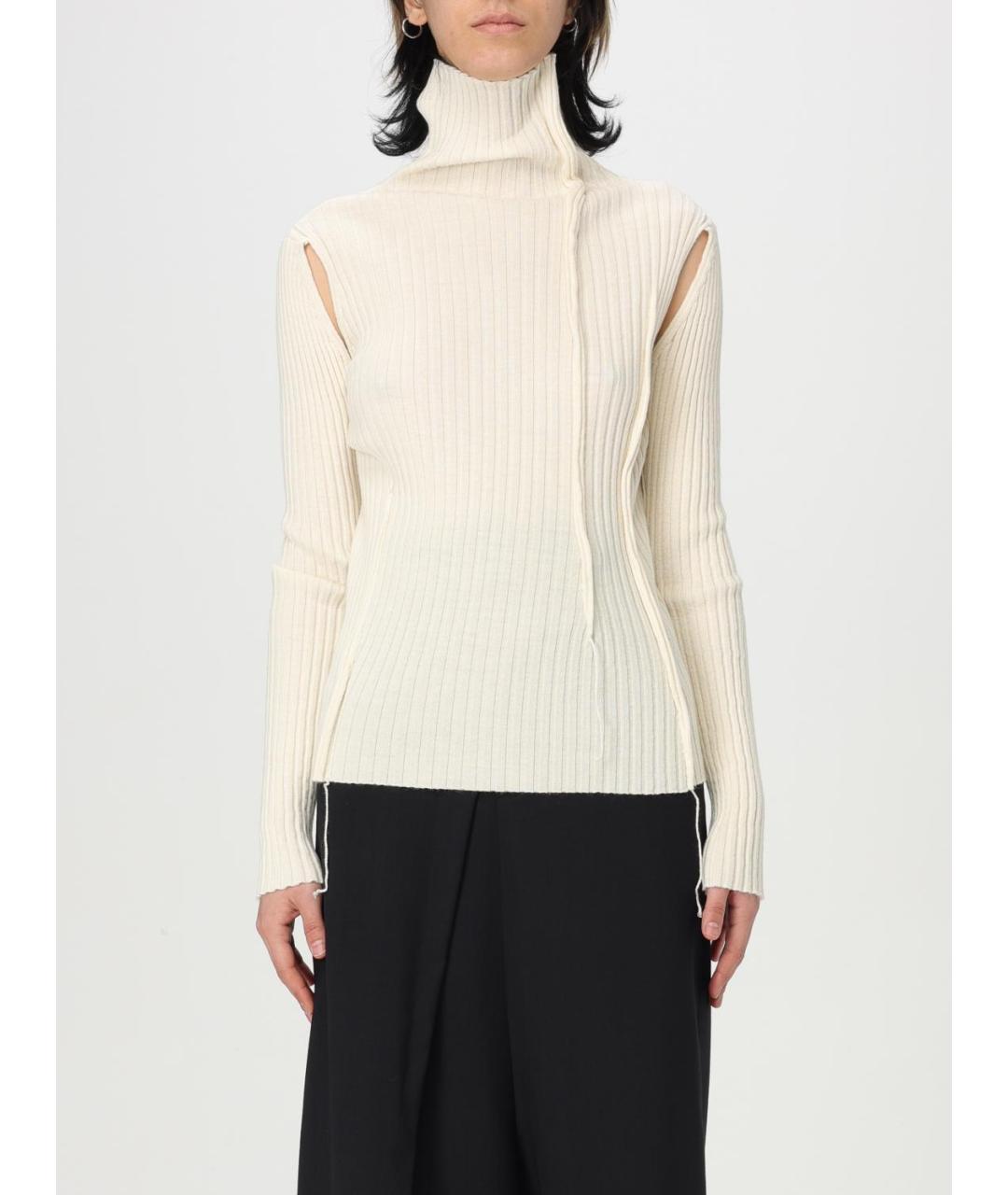 MM6 MAISON MARGIELA Белый шерстяной джемпер / свитер, фото 2