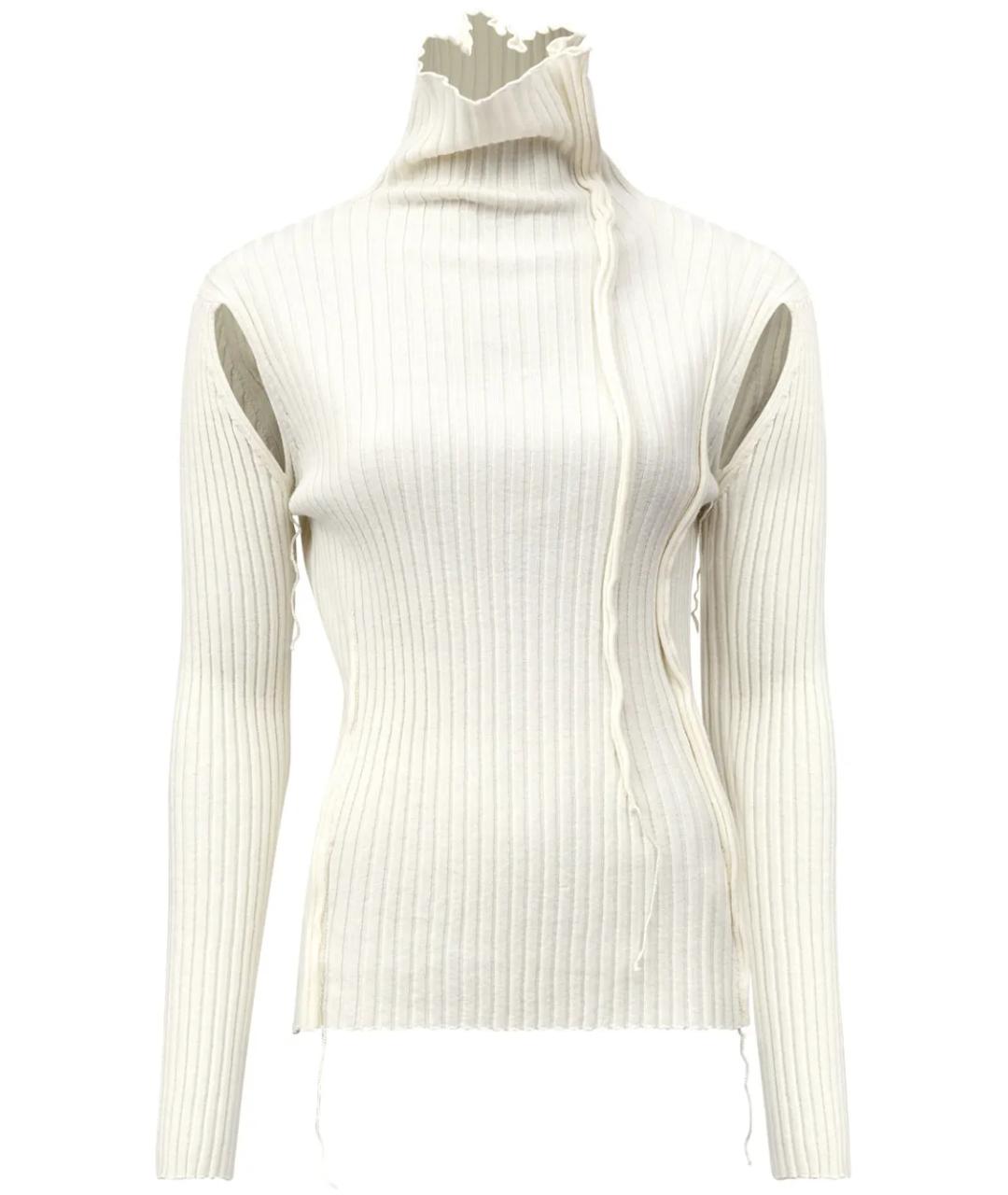MM6 MAISON MARGIELA Белый шерстяной джемпер / свитер, фото 1