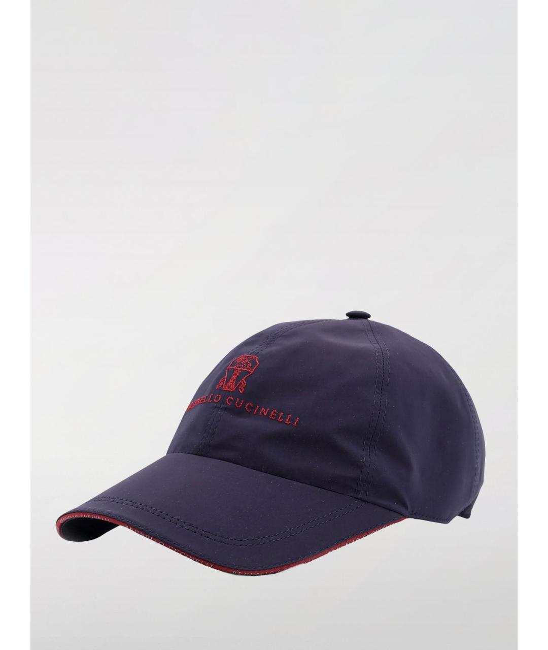 BRUNELLO CUCINELLI Темно-синяя кепка/бейсболка, фото 4