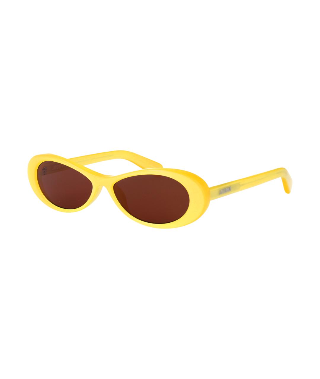 JACQUEMUS Желтые пластиковые солнцезащитные очки, фото 2