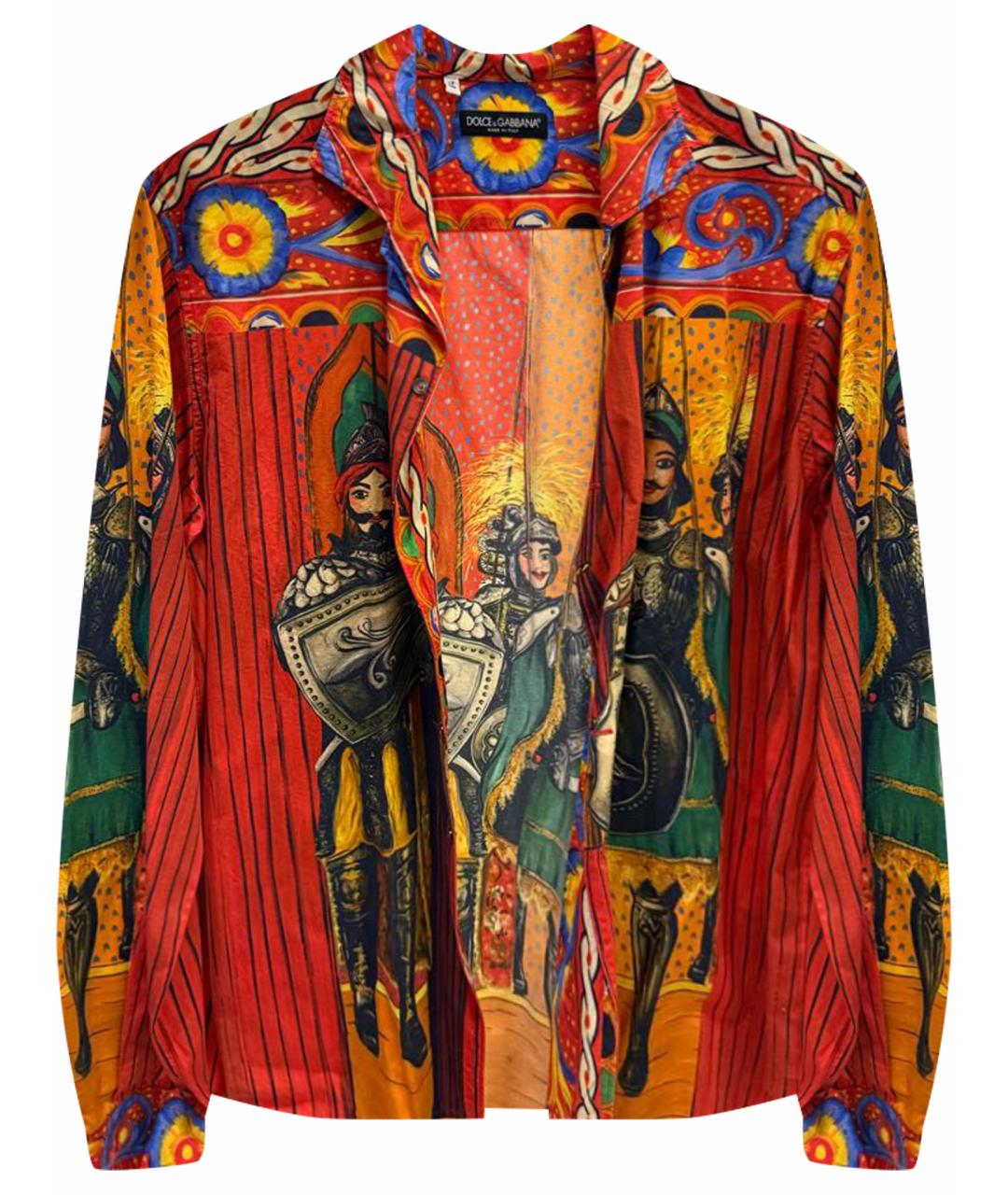 DOLCE&GABBANA Красная хлопковая кэжуал рубашка, фото 1