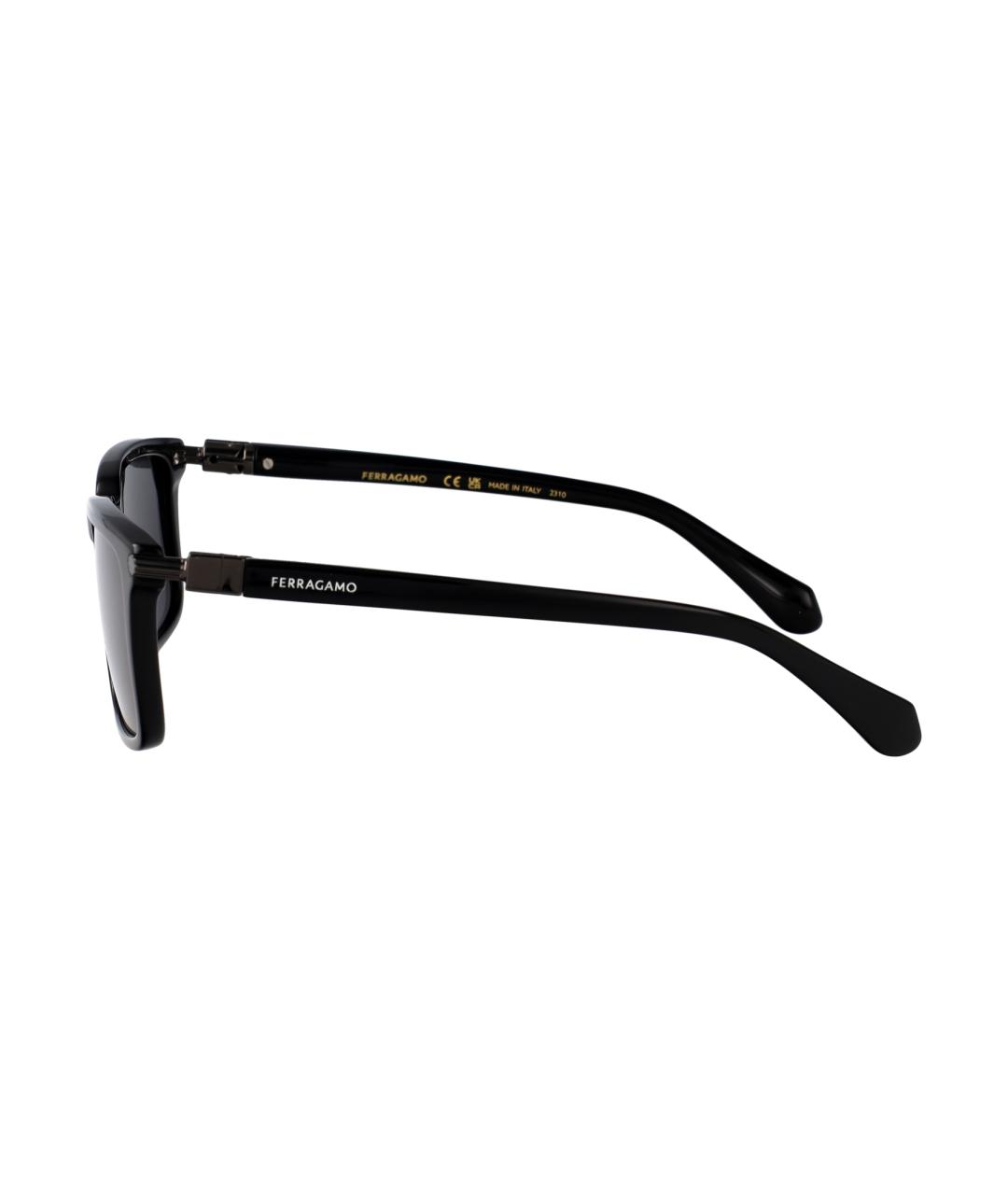 FERRAGAMO Черные солнцезащитные очки, фото 3