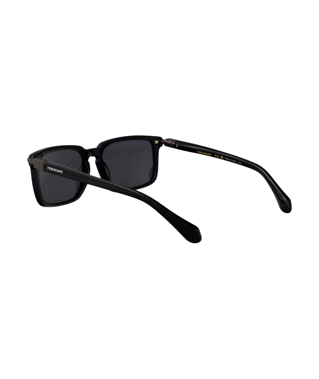 FERRAGAMO Черные солнцезащитные очки, фото 4