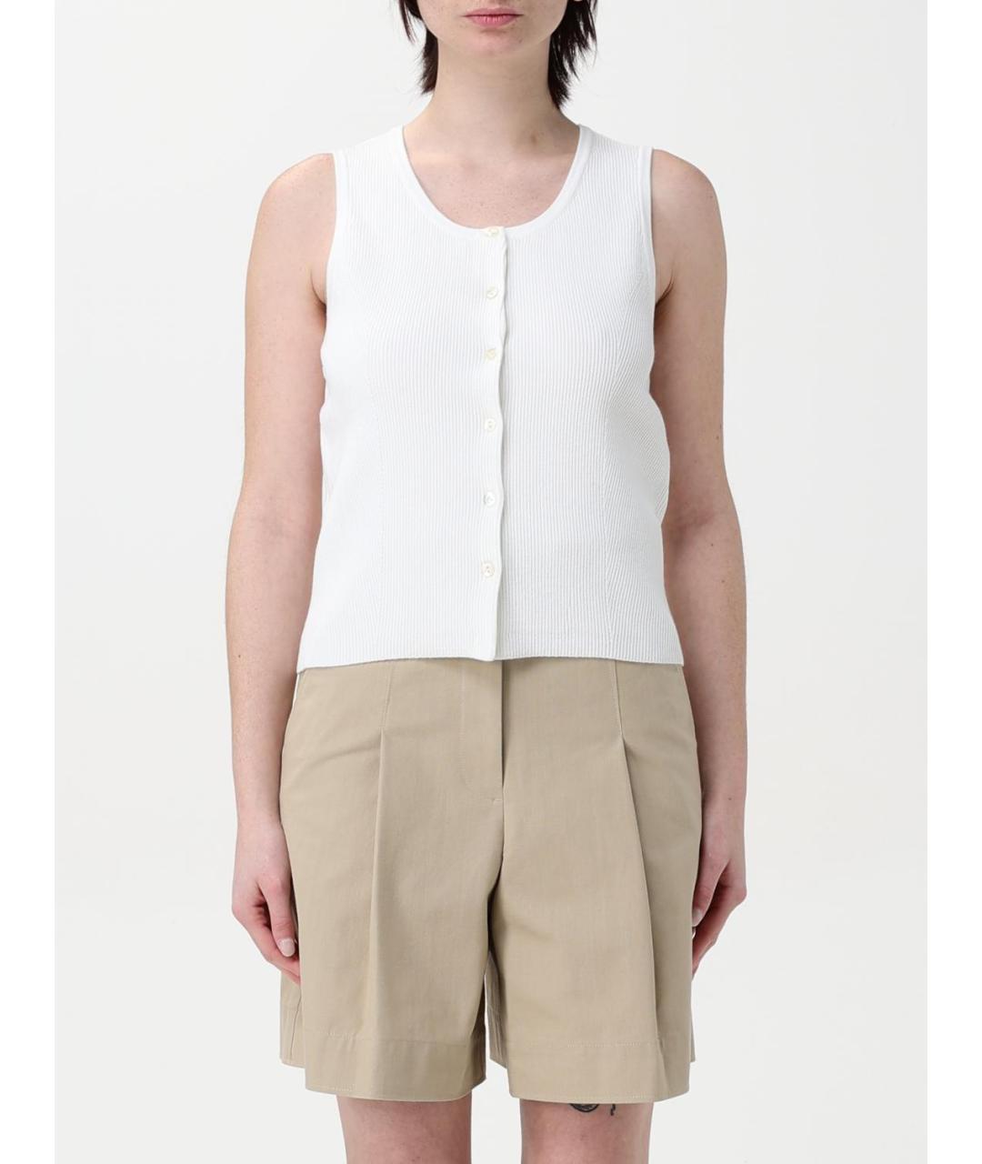 A.P.C. Белая вискозная майка, фото 2