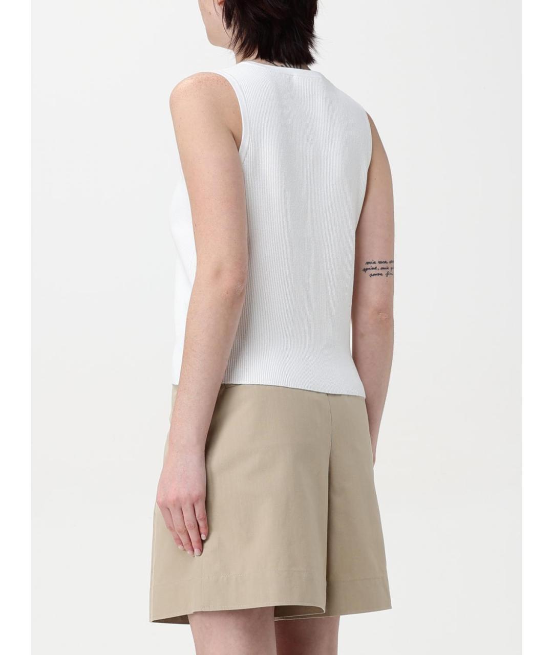 A.P.C. Белая вискозная майка, фото 4