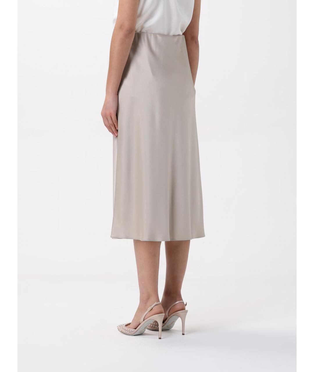MAX MARA Коричневая юбка миди, фото 4