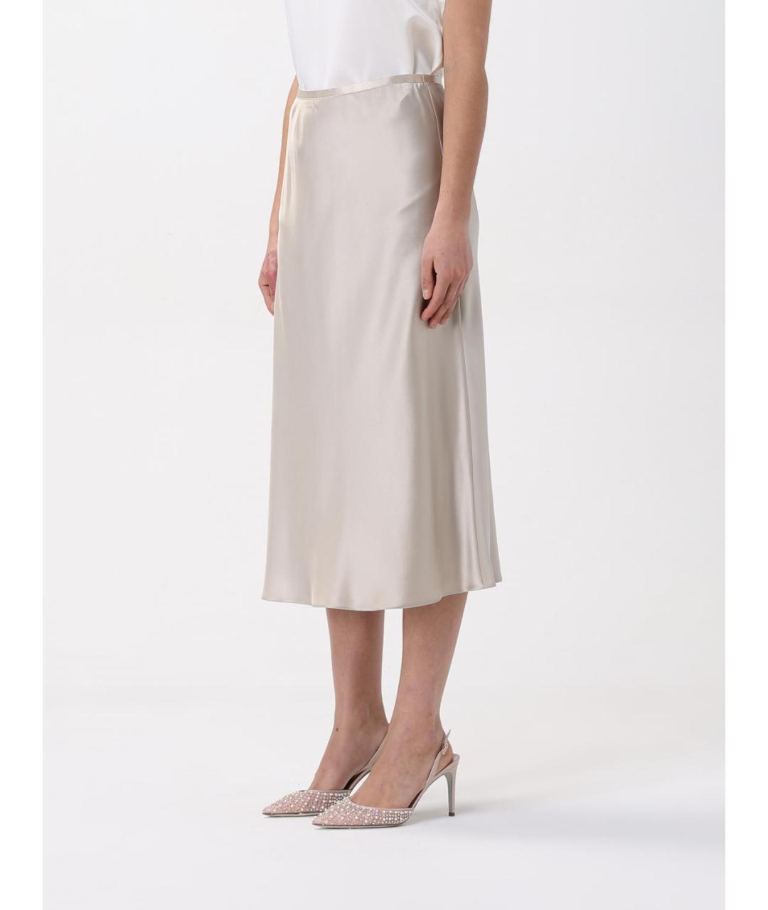 MAX MARA Коричневая юбка миди, фото 5