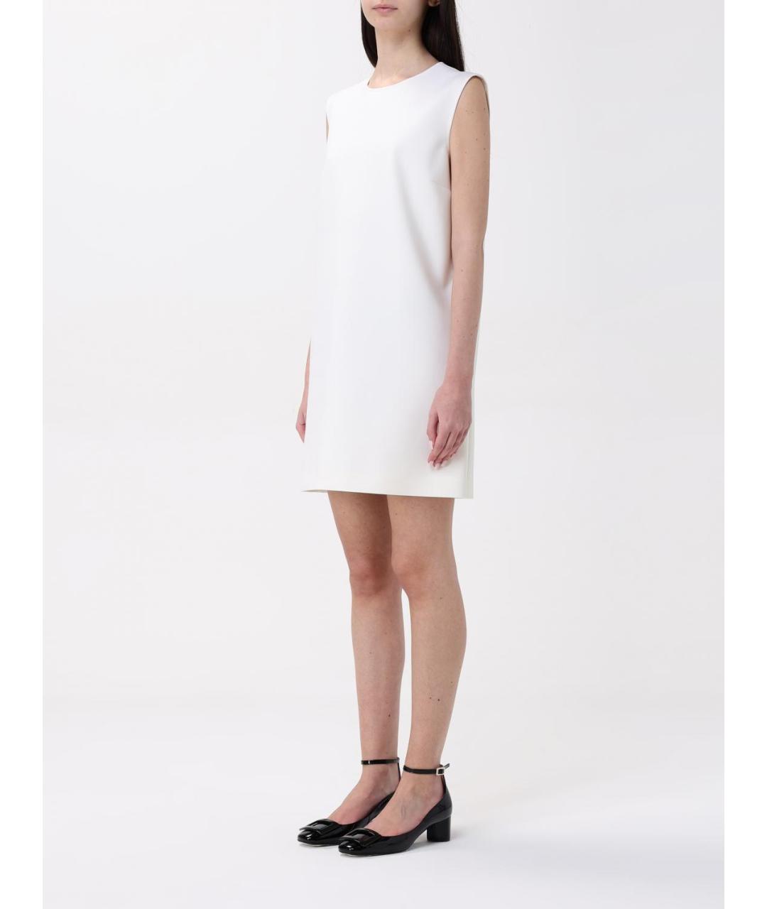 MAX MARA Белое коктейльное платье, фото 3