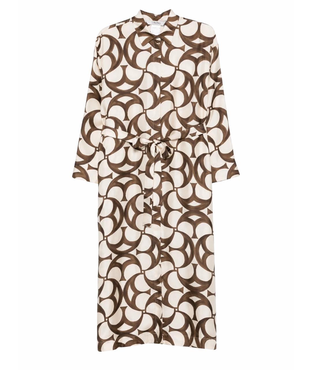 'S MAX MARA Мульти шелковое повседневное платье, фото 1