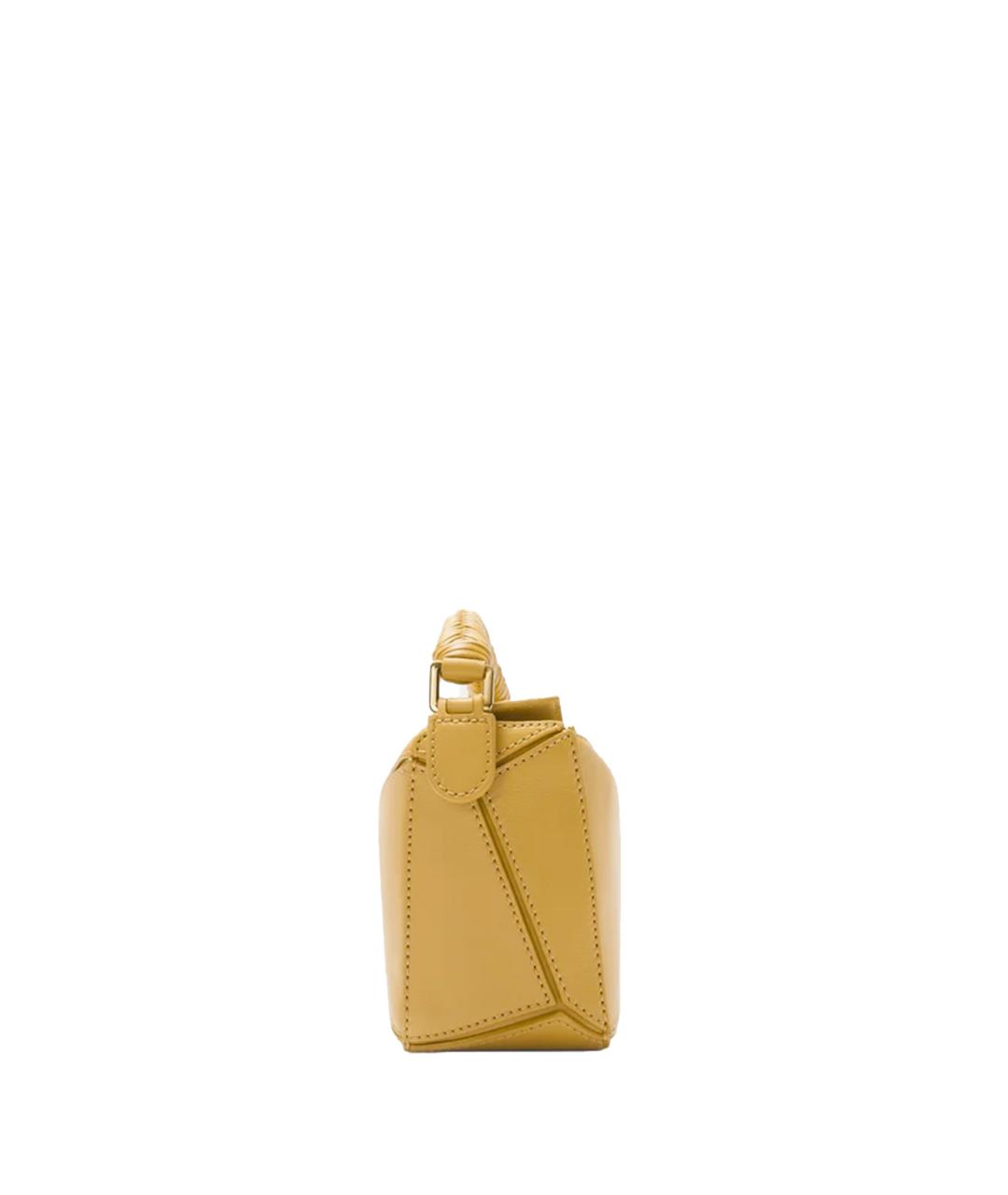 LOEWE Желтая кожаная сумка через плечо, фото 2