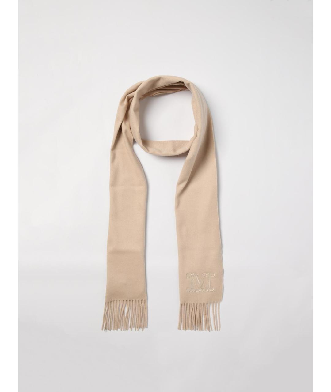 MAX MARA Белый шарф, фото 2