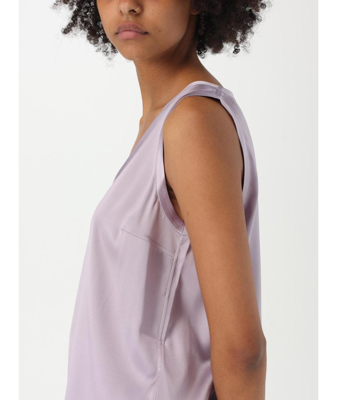 BRUNELLO CUCINELLI Фиолетовая майка, фото 6