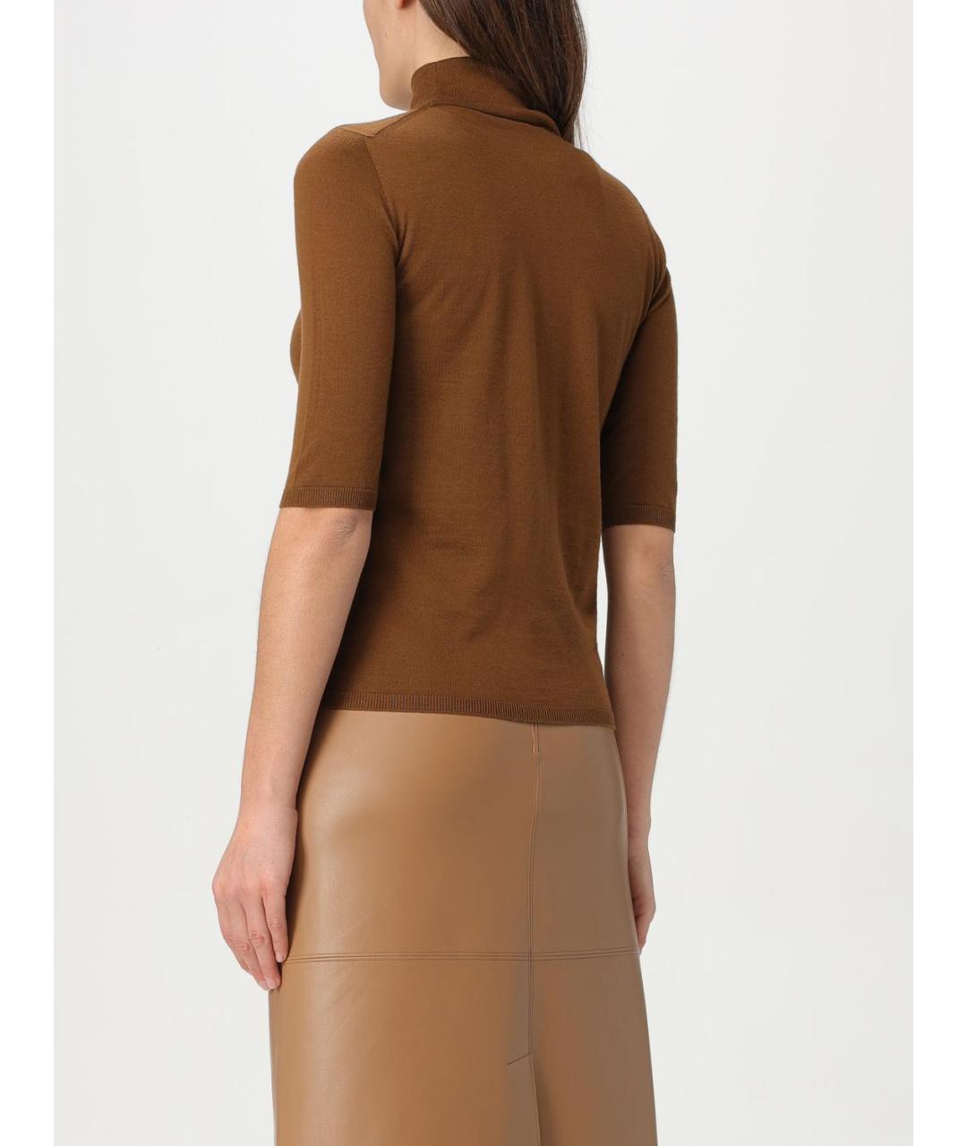 MAX MARA Коричневый джемпер / свитер, фото 4