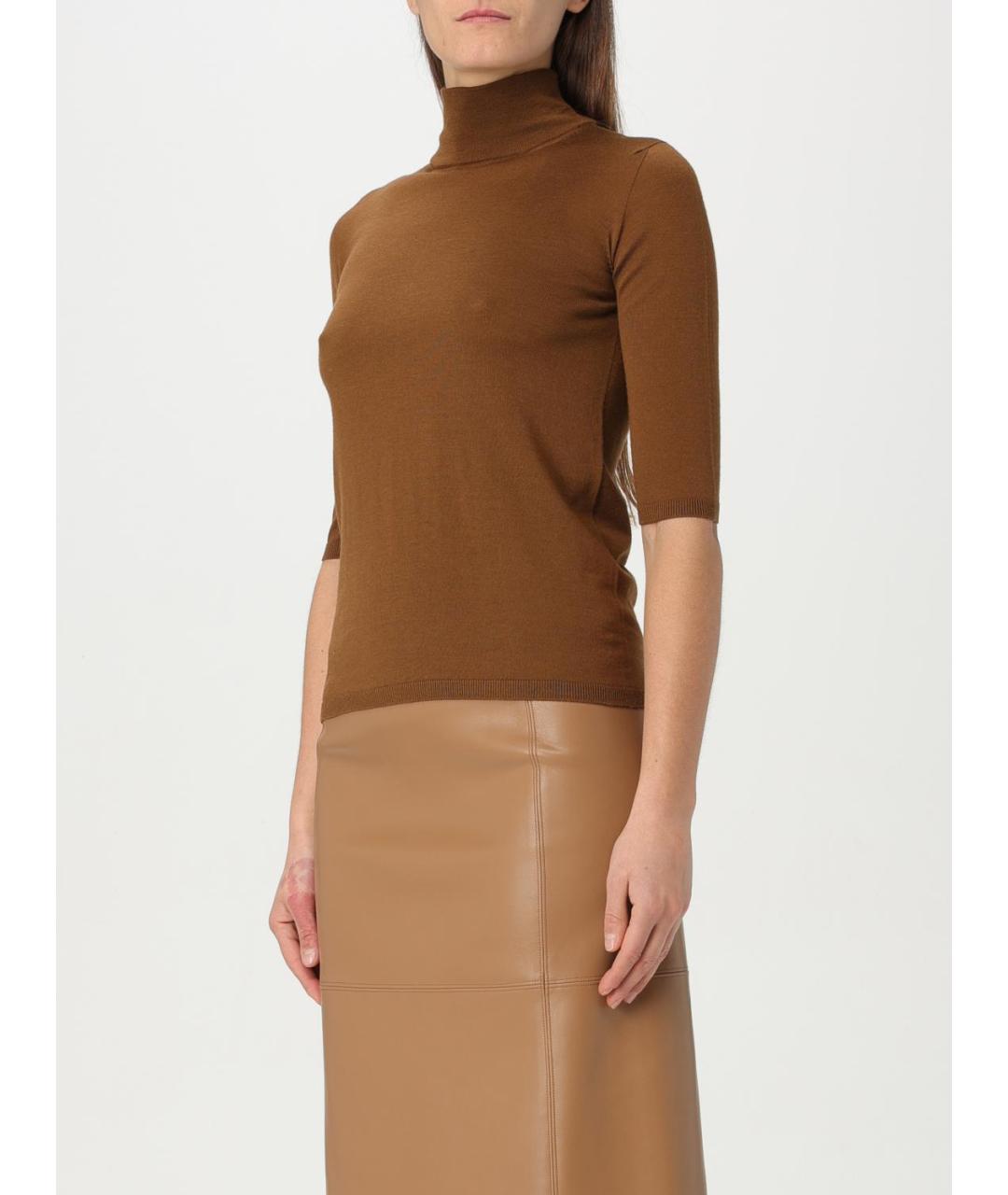 MAX MARA Коричневый джемпер / свитер, фото 5