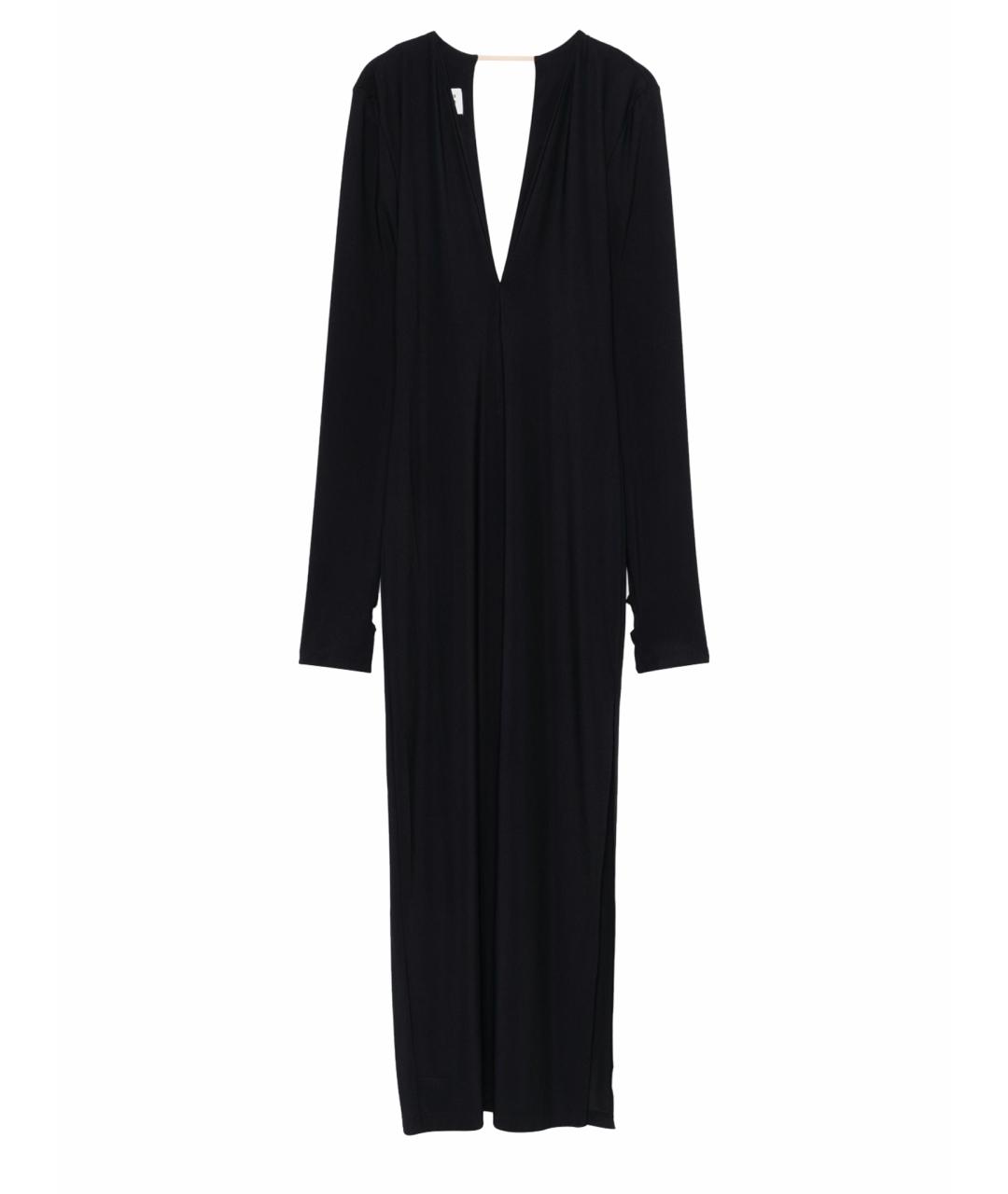 MM6 MAISON MARGIELA Черное синтетическое повседневное платье, фото 1