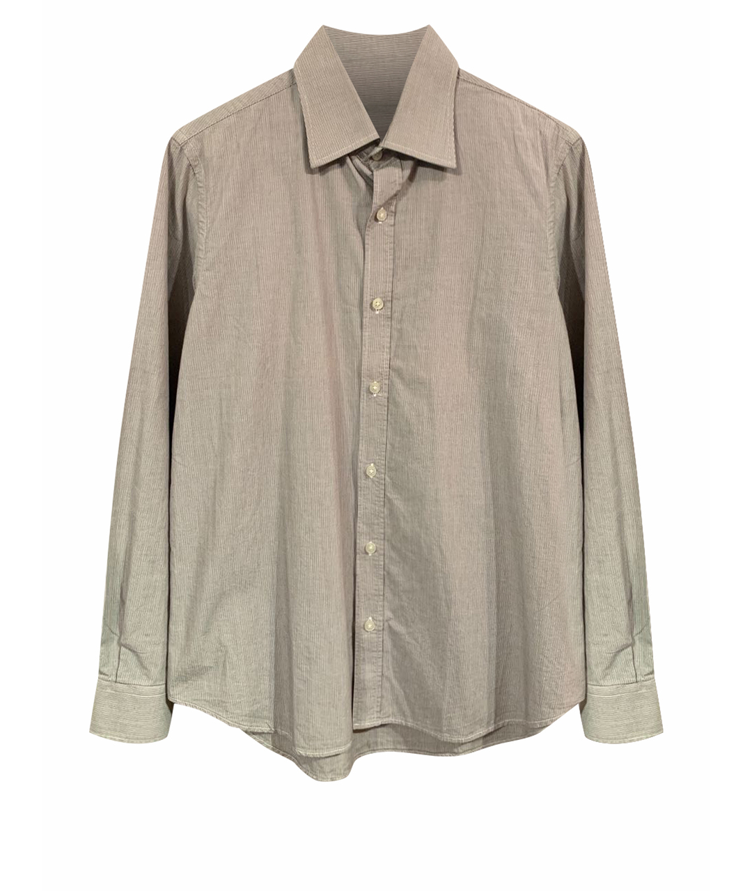 PIERRE BALMAIN Бордовая хлопковая классическая рубашка, фото 1