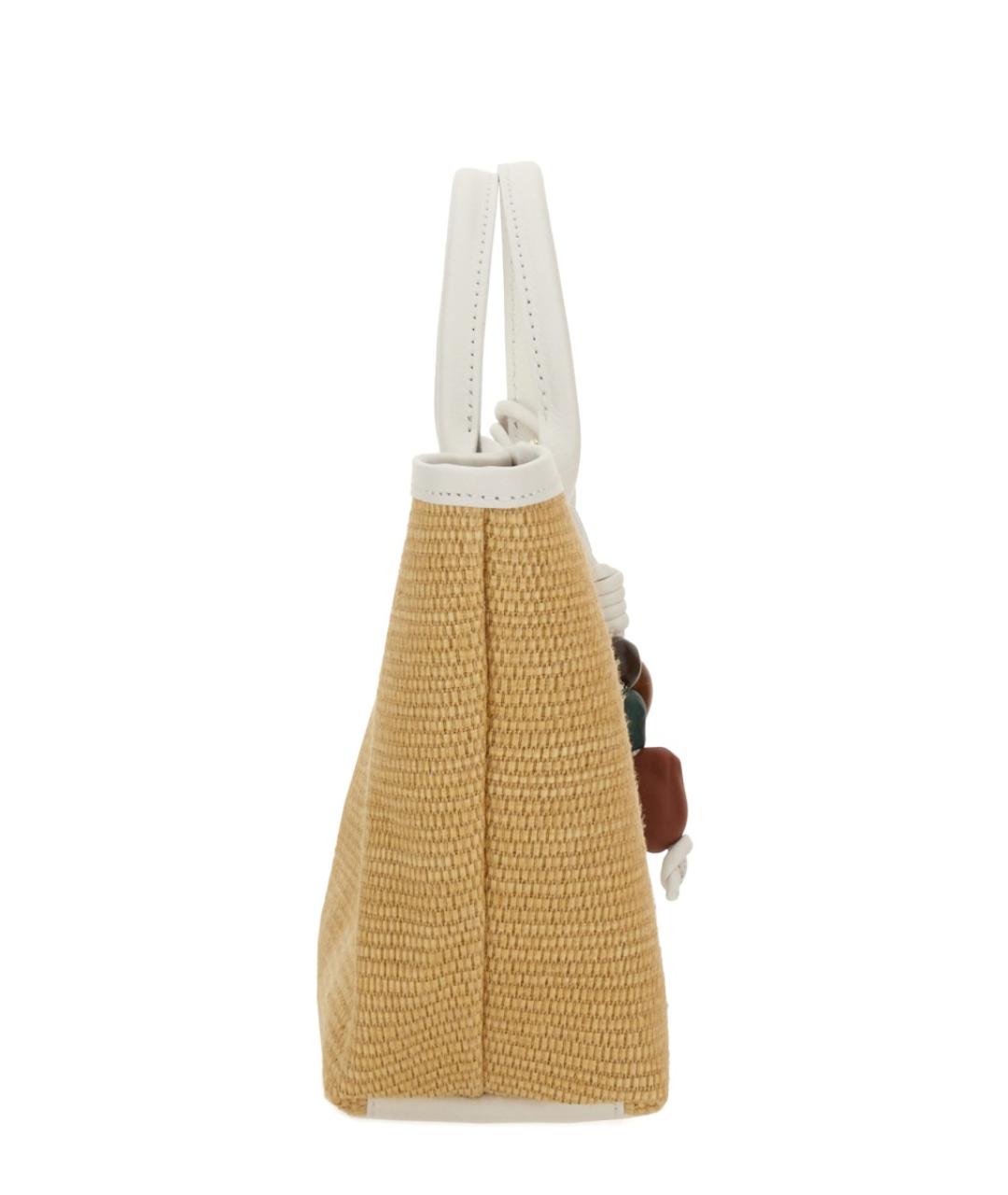 LONGCHAMP Бежевая сумка с короткими ручками, фото 5