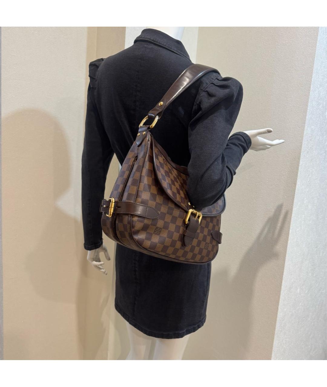 LOUIS VUITTON Коричневая сумка через плечо, фото 4