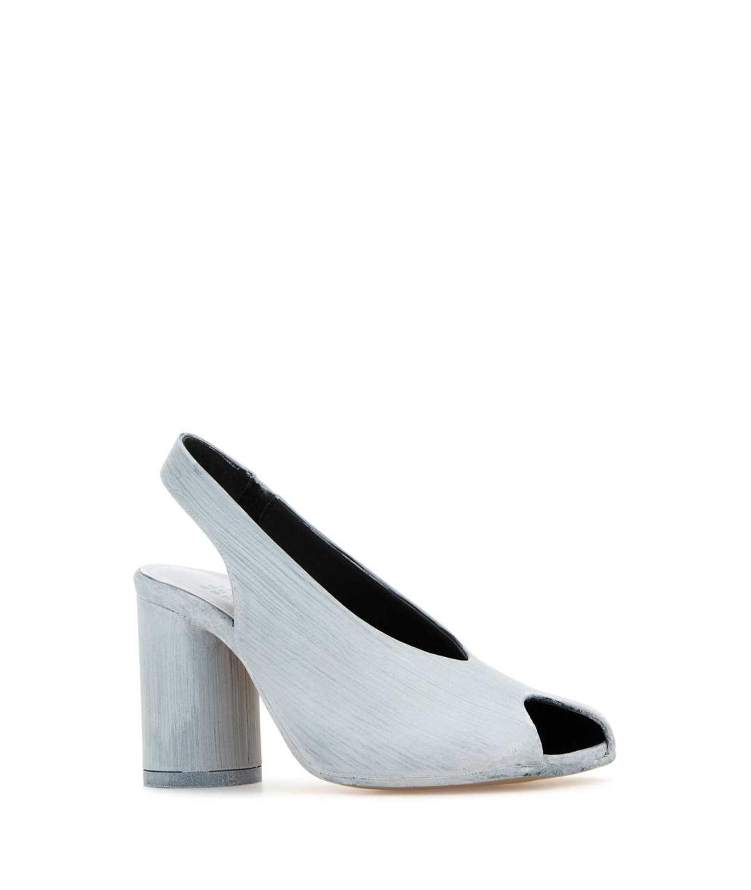 MM6 MAISON MARGIELA Белые кожаные туфли, фото 2