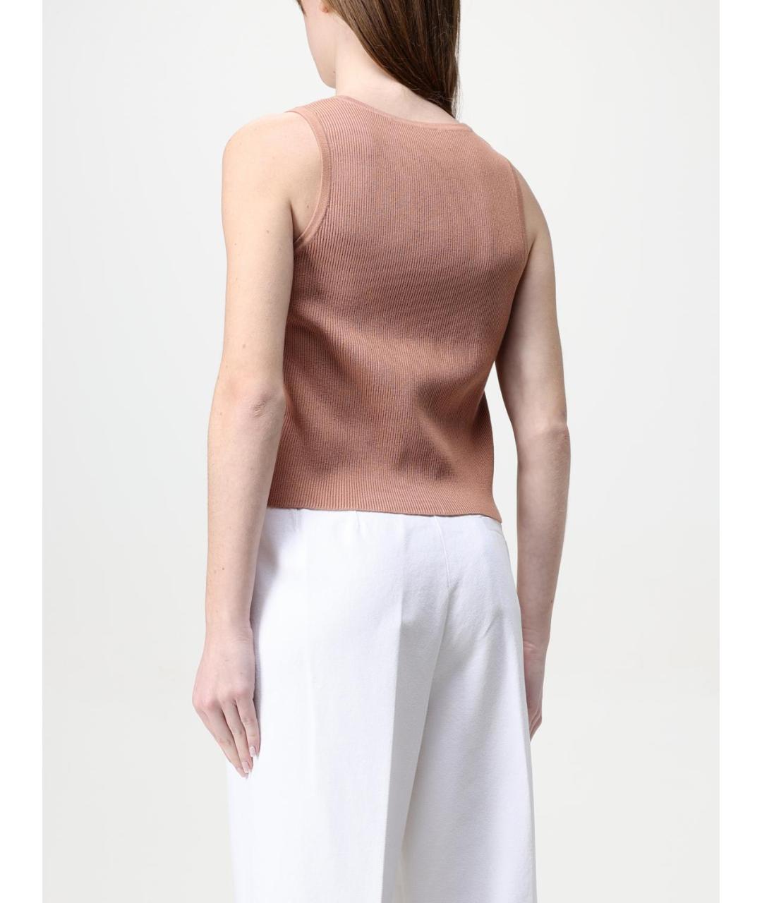 A.P.C. Розовая вискозная майка, фото 4