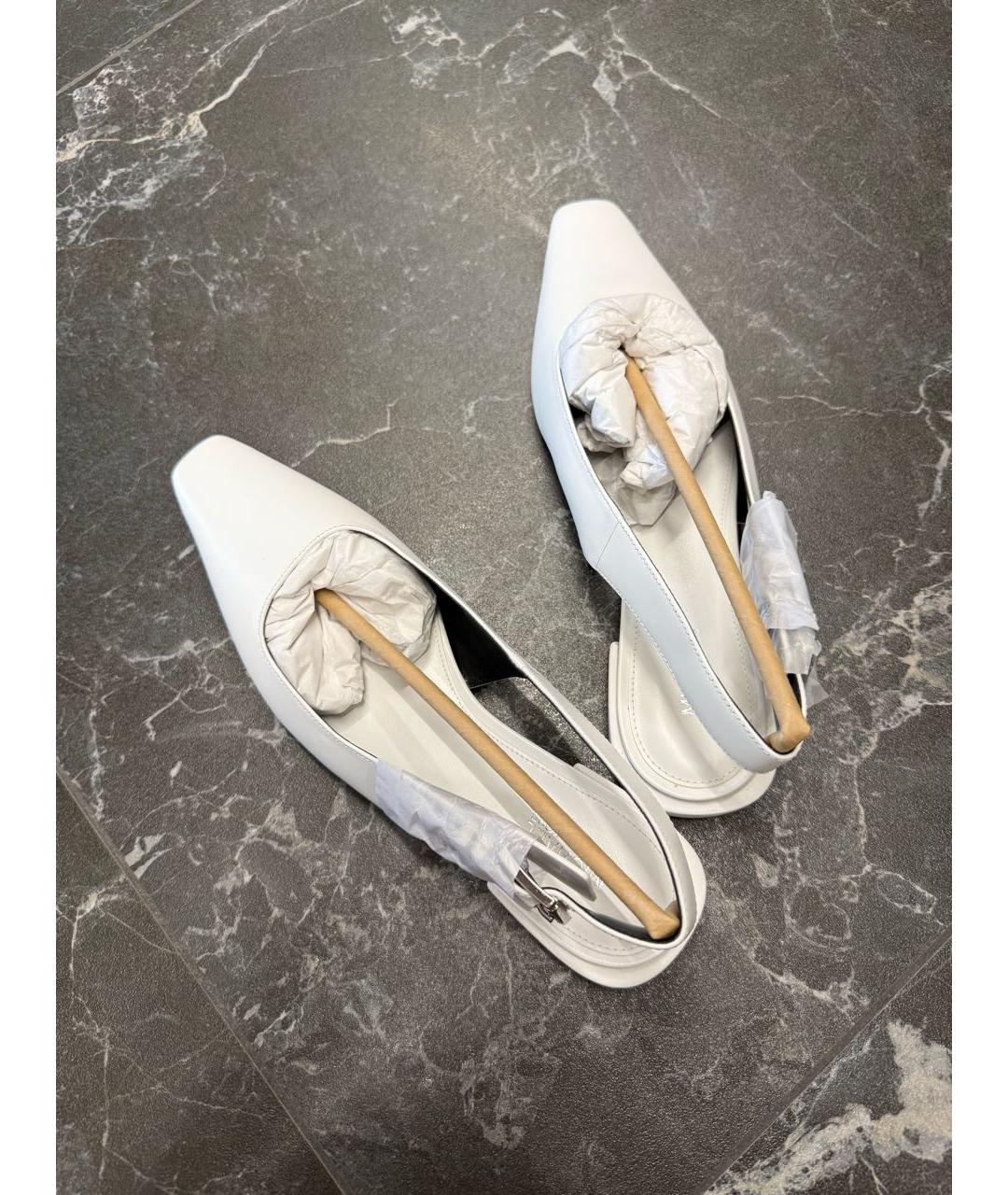 MICHAEL KORS Белые кожаные балетки, фото 4
