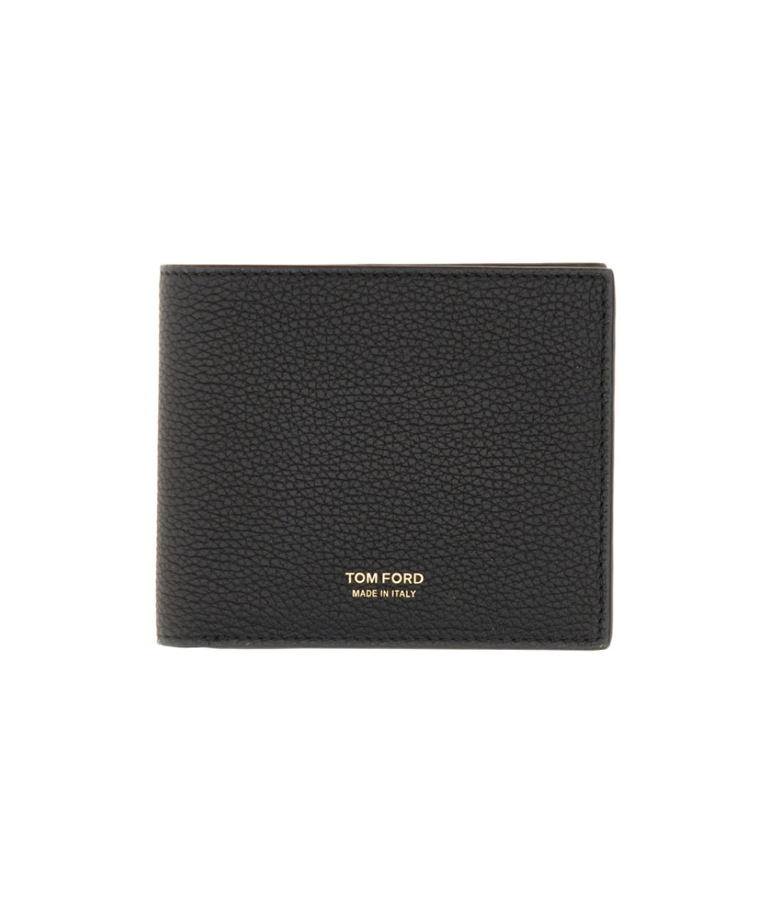 TOM FORD Черный кожаный кошелек, фото 1